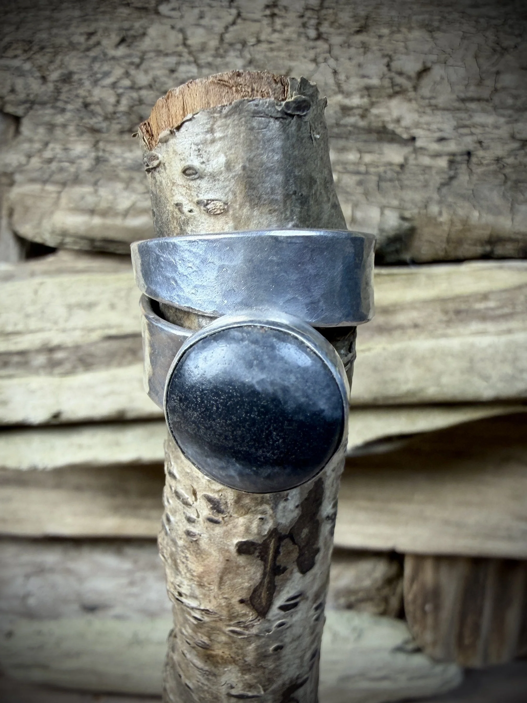 Sterling Silver Ring - Skye Marble