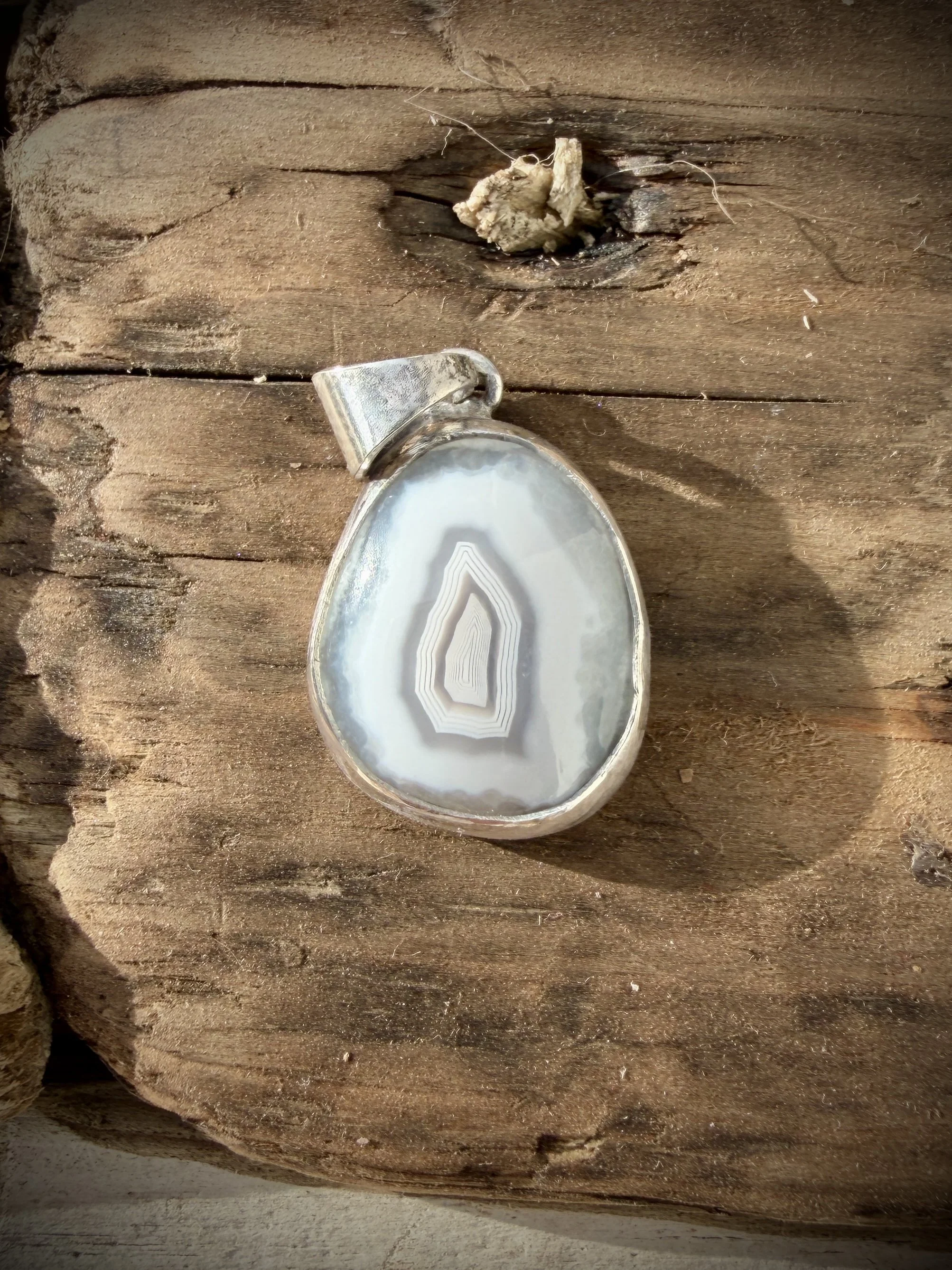 Sterling Silver Pendant - Skye Banded Agate