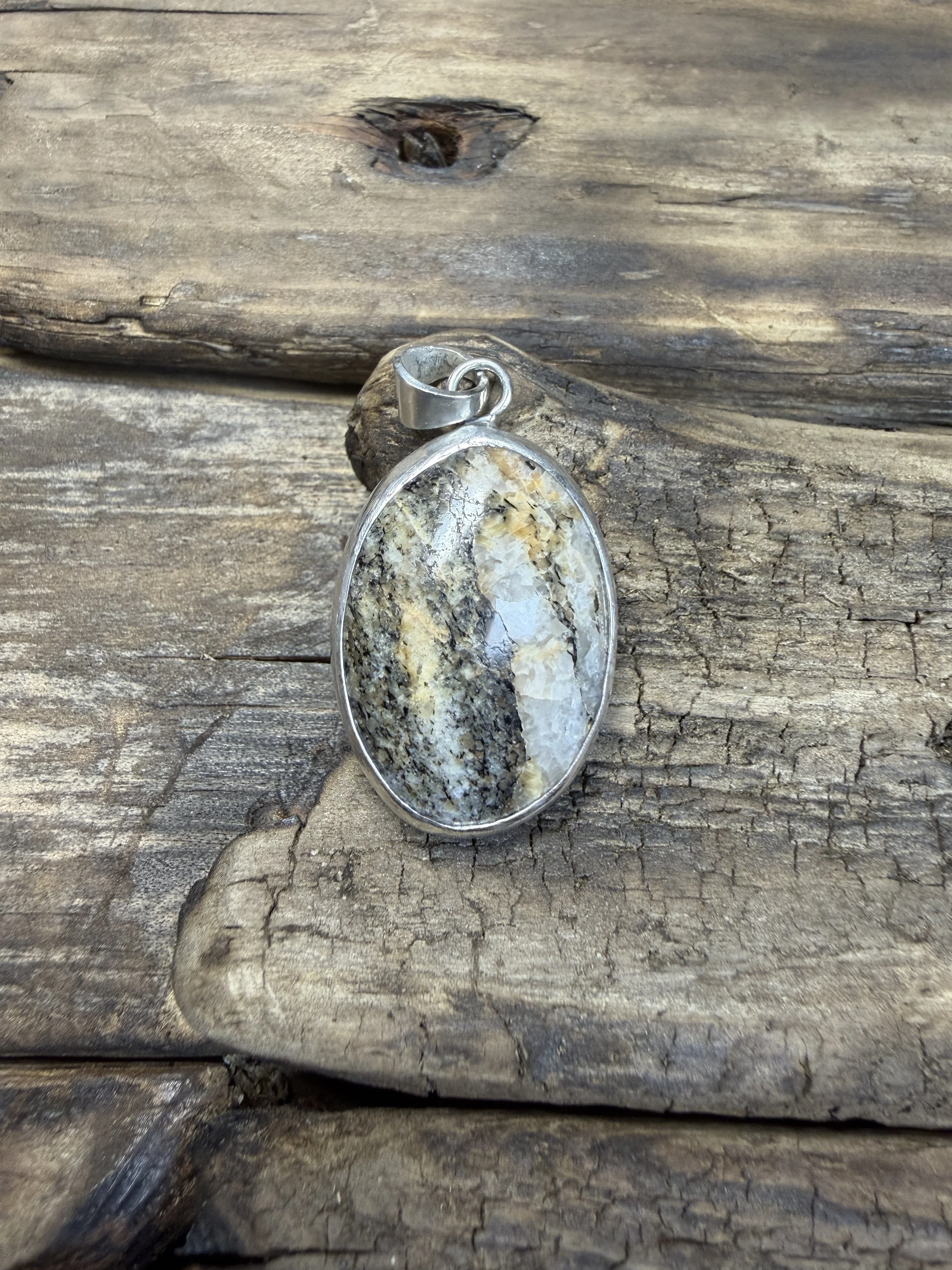 Sterling Silver Pendant - Skye Gneiss