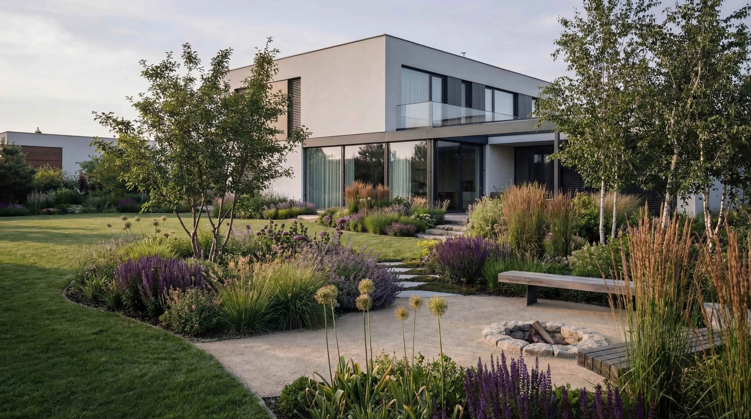 Zahrada po realizaci – upravený venkovní prostor