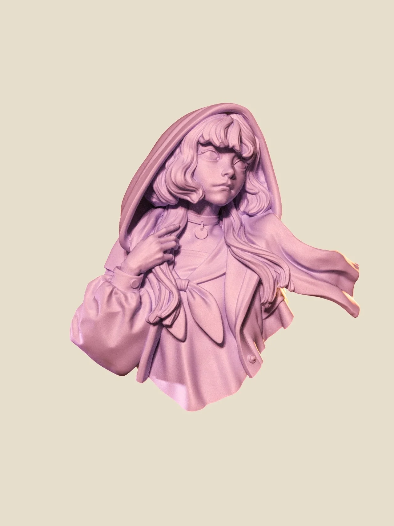 Perfect Blue Bust STL