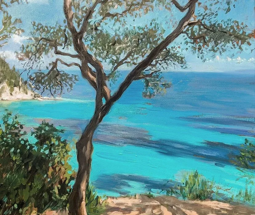 Paxos blues,

oil on canvas,

50cm x 50cm