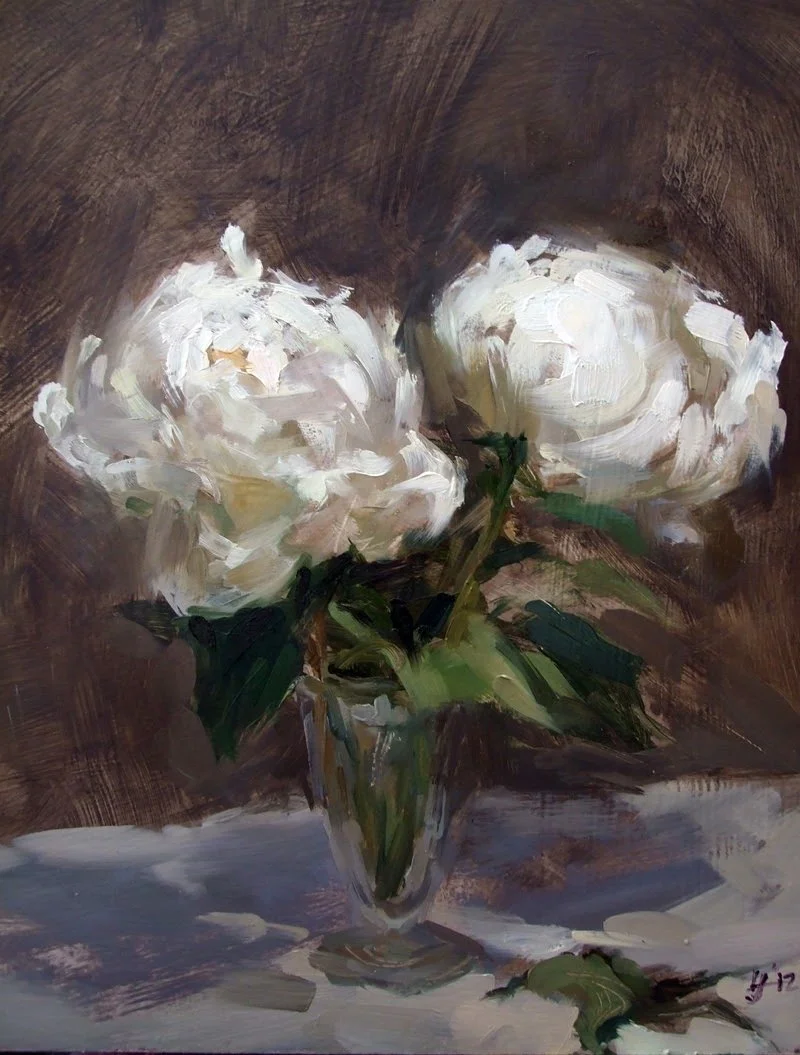 Peonies,

oil on wood,

32cm x 26cm