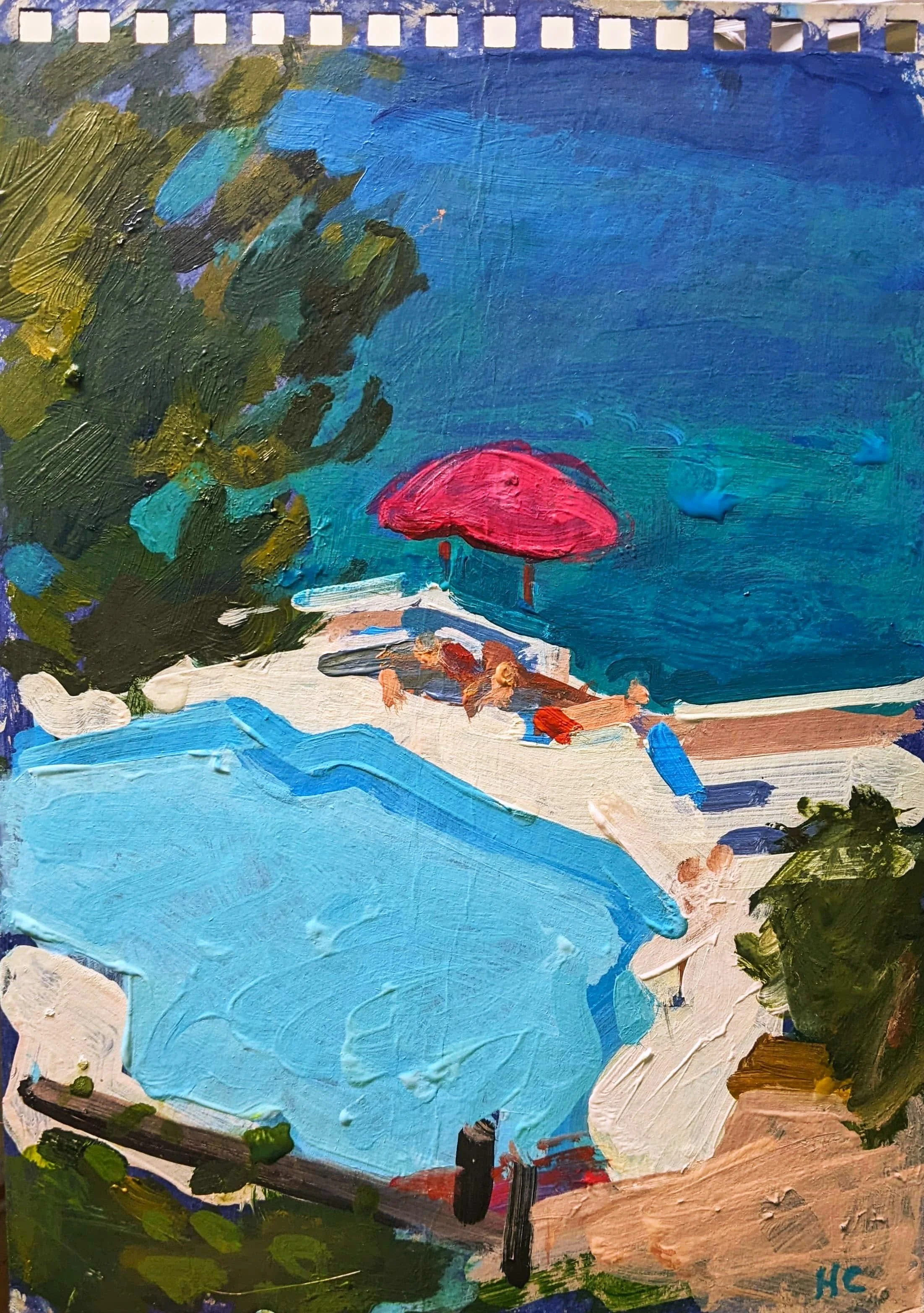 La Dolce Vita,

oil on panel,

20cm x 30cm