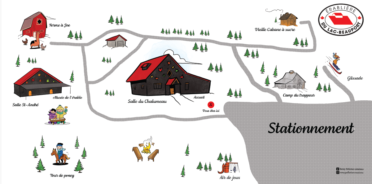 plan de l'érablière du Lac-Beauport