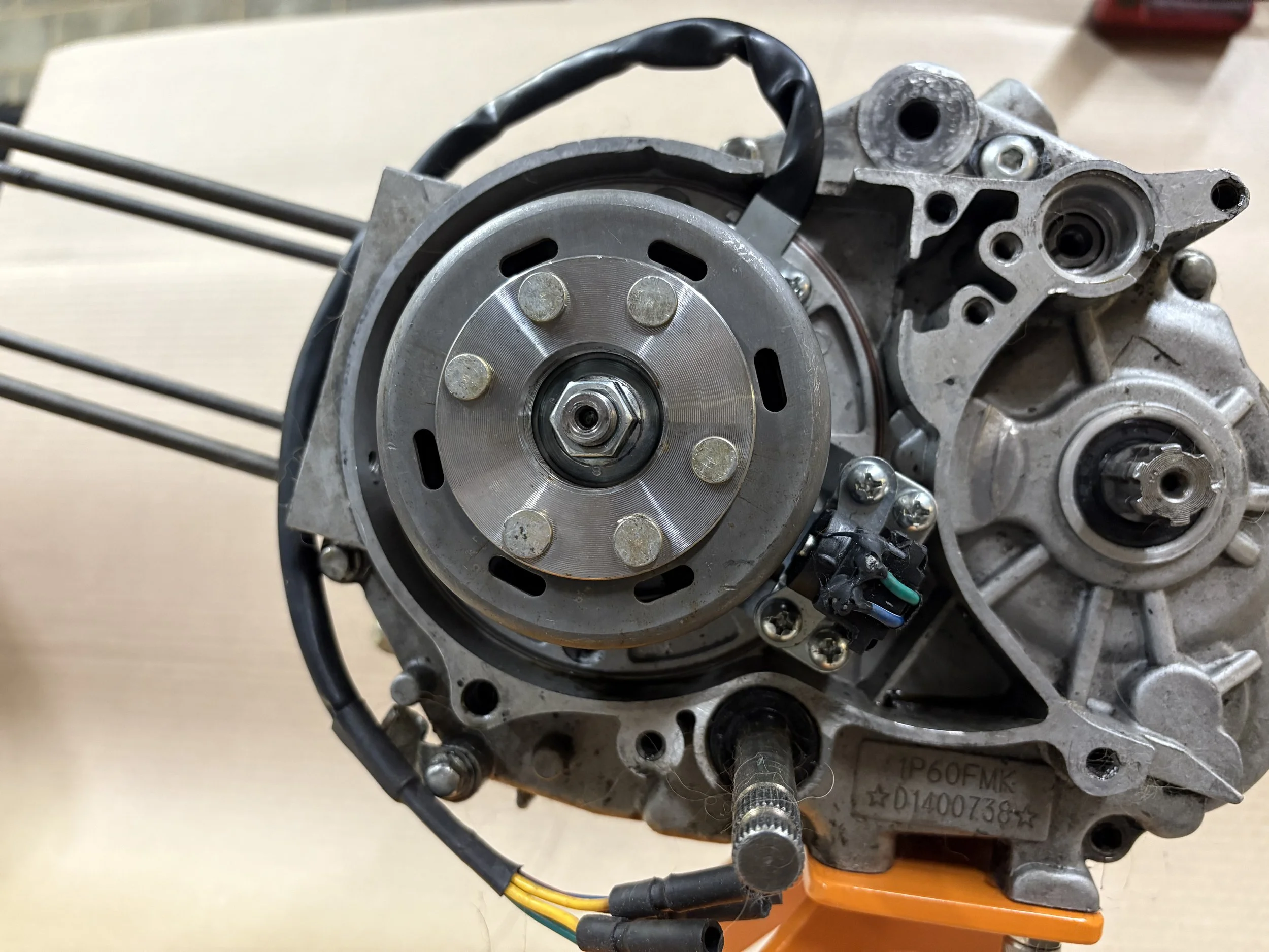 yx160 with standard ignition flywheel1.JPG