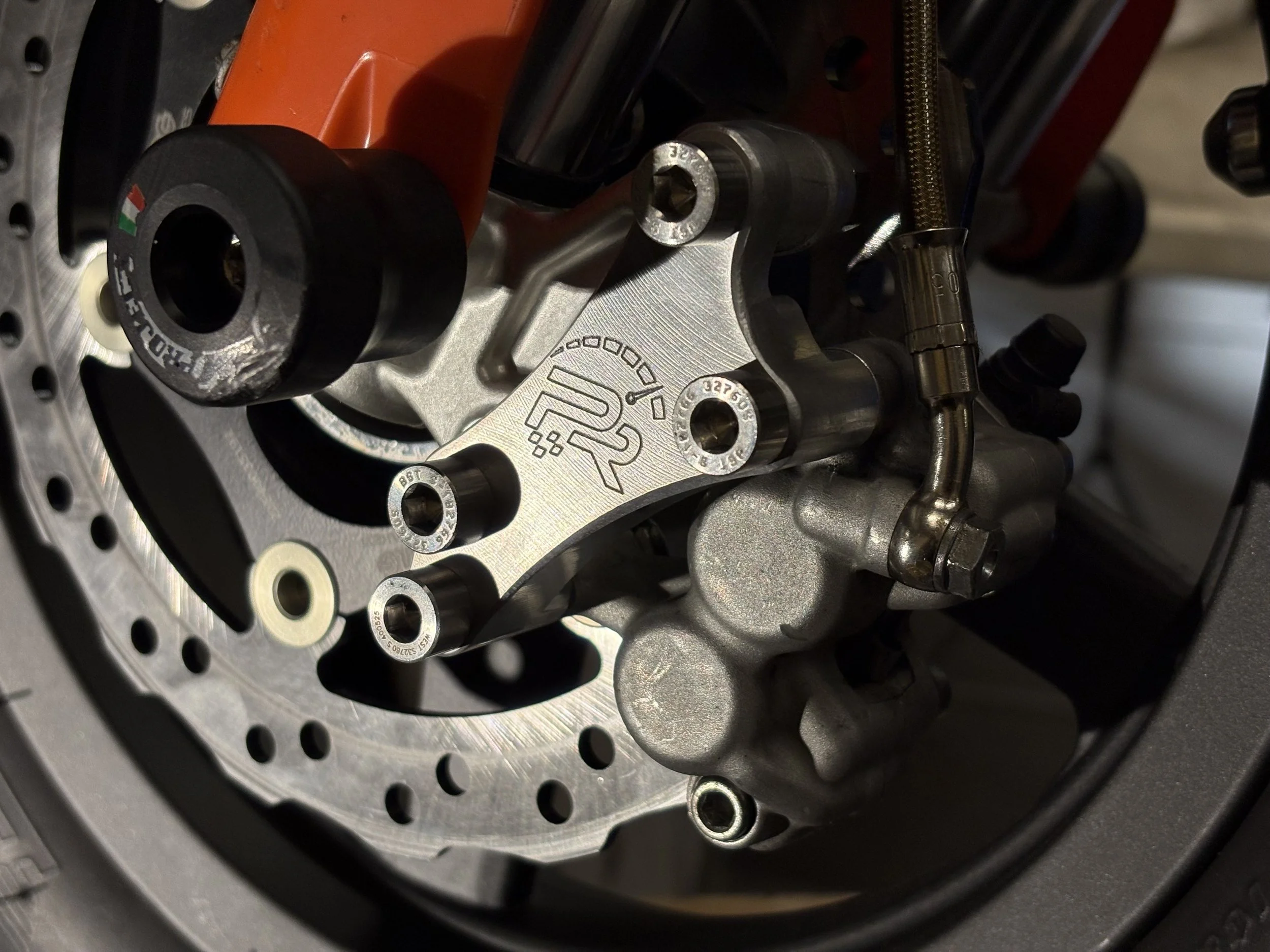 KTM Husky 65cc PlazCutz Racing 220mm big brake conversion adapter 3.jpeg (Copy)