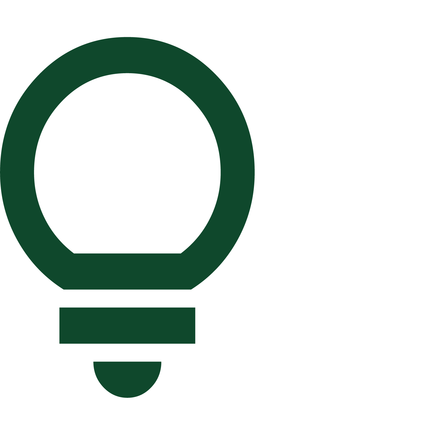 Icon of a lightbulb