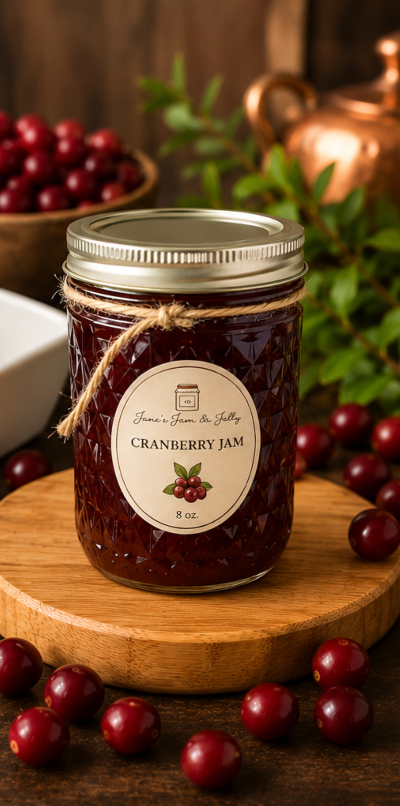 Cranberry Jam 8 oz.