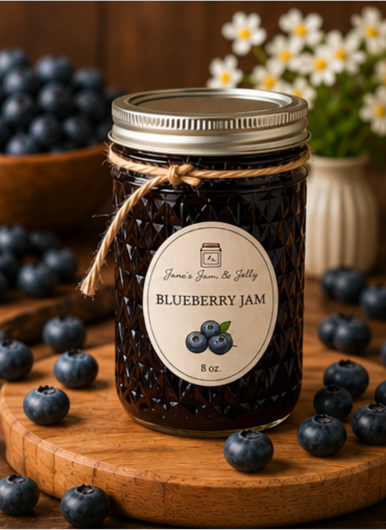 Blueberry Jam 8 oz.