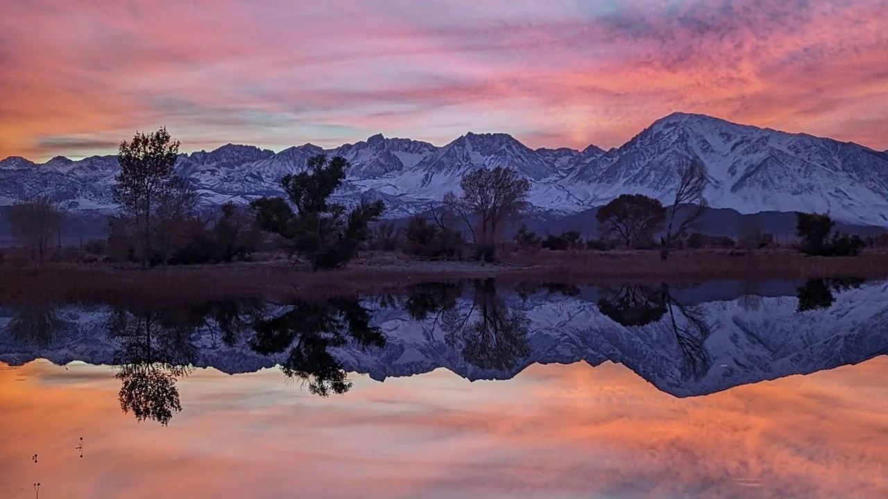 Eastern Sierra Sunset for calm nurturing.