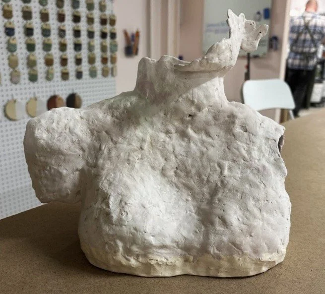 Fired and glazed! I am so excited to see how this one turns out. 