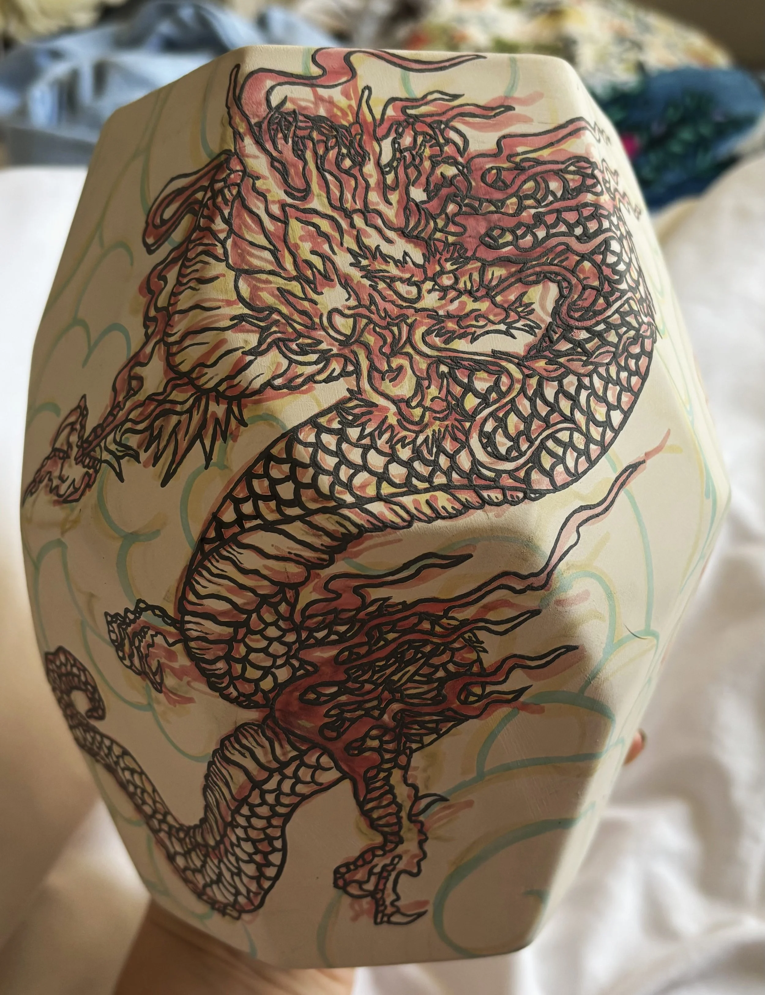 "Among the Clouds" - outline, 2 of 2. 