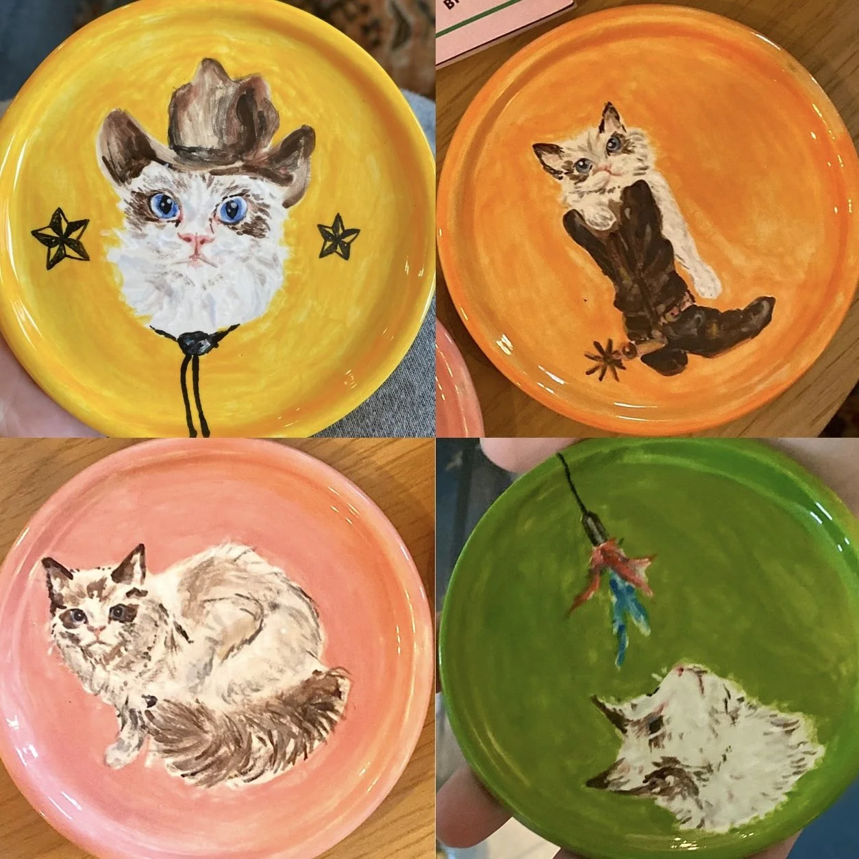 "Vignettes of Bruce" - commissioned set of pet inspired coasters