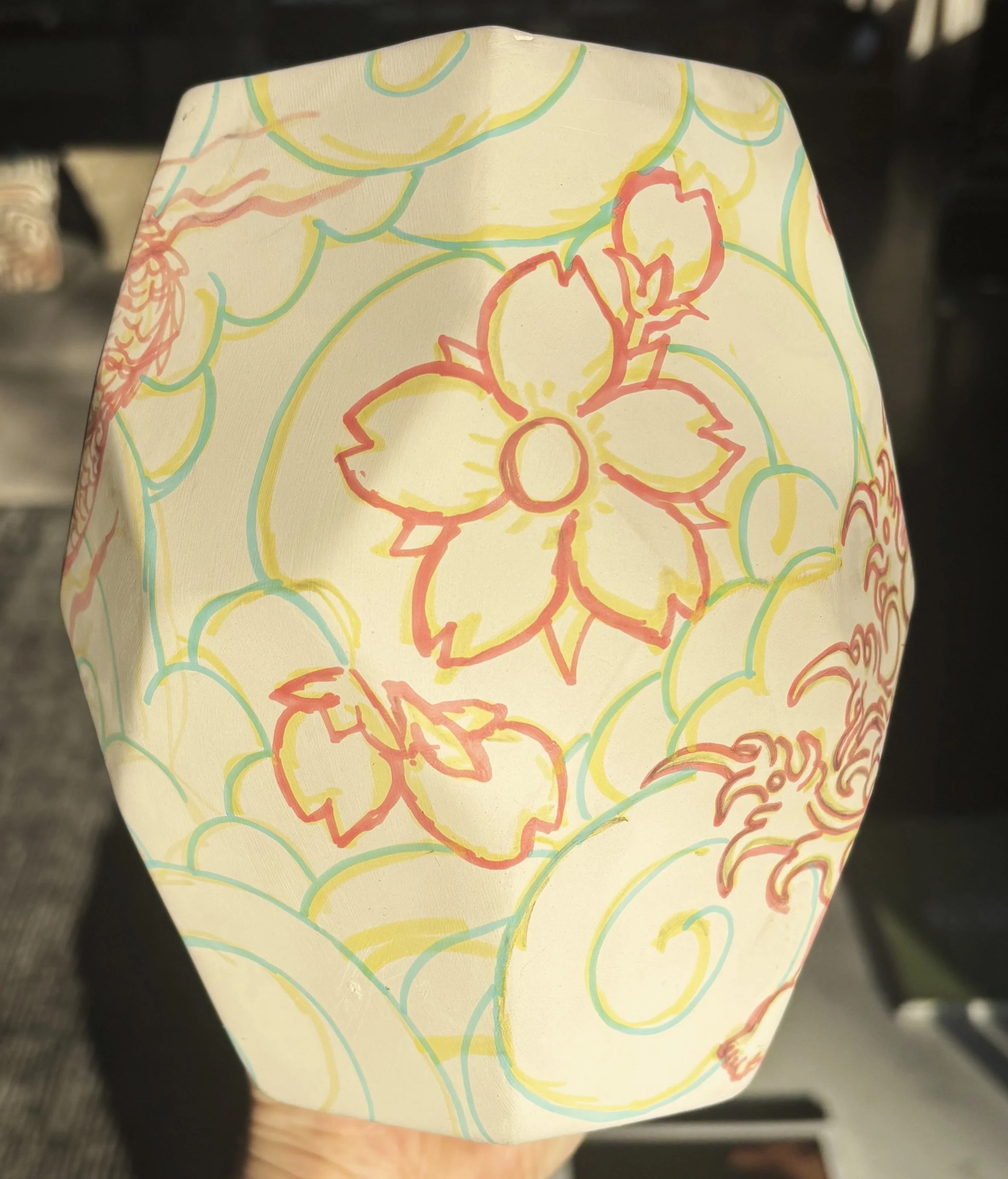 "Among the Clouds" - sketch, 1 of 2. The first step in almost every detailed painting project is the marker that burns completely away. 