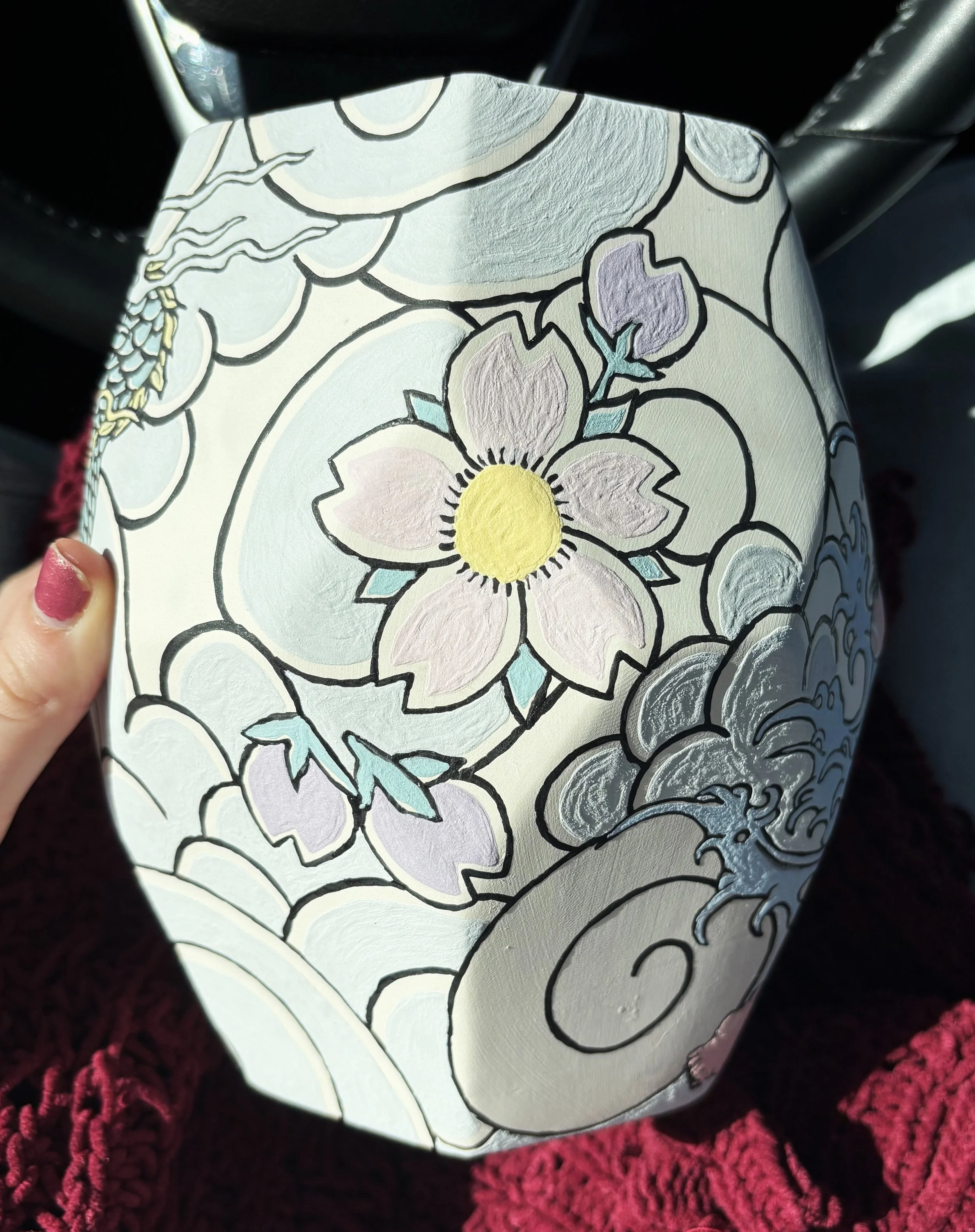 "Among the Clouds", 6 of 6. Almost completely painted!