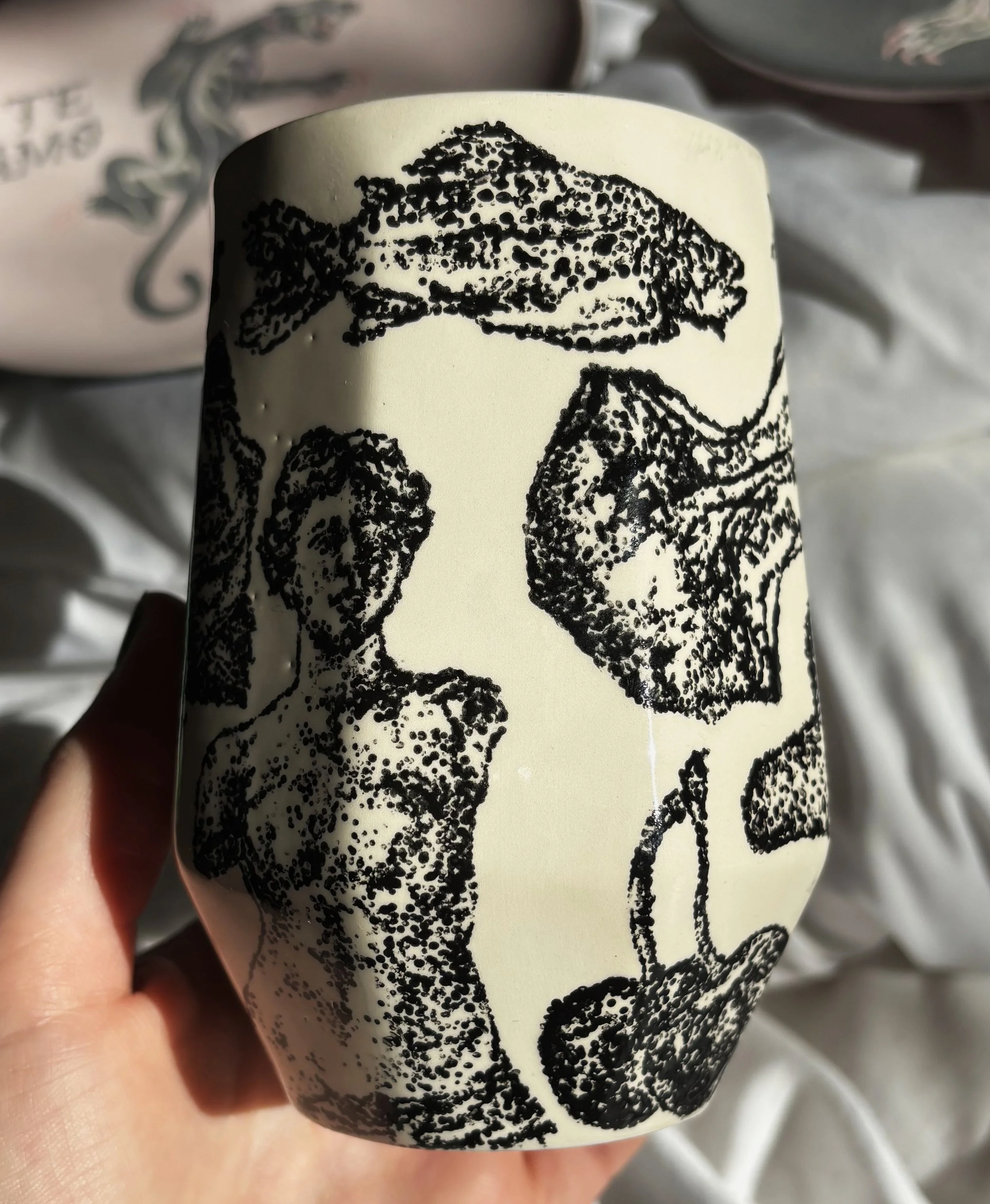 Pointillism Study, 4 of 8. Recreating past small art projects dot by dot. 