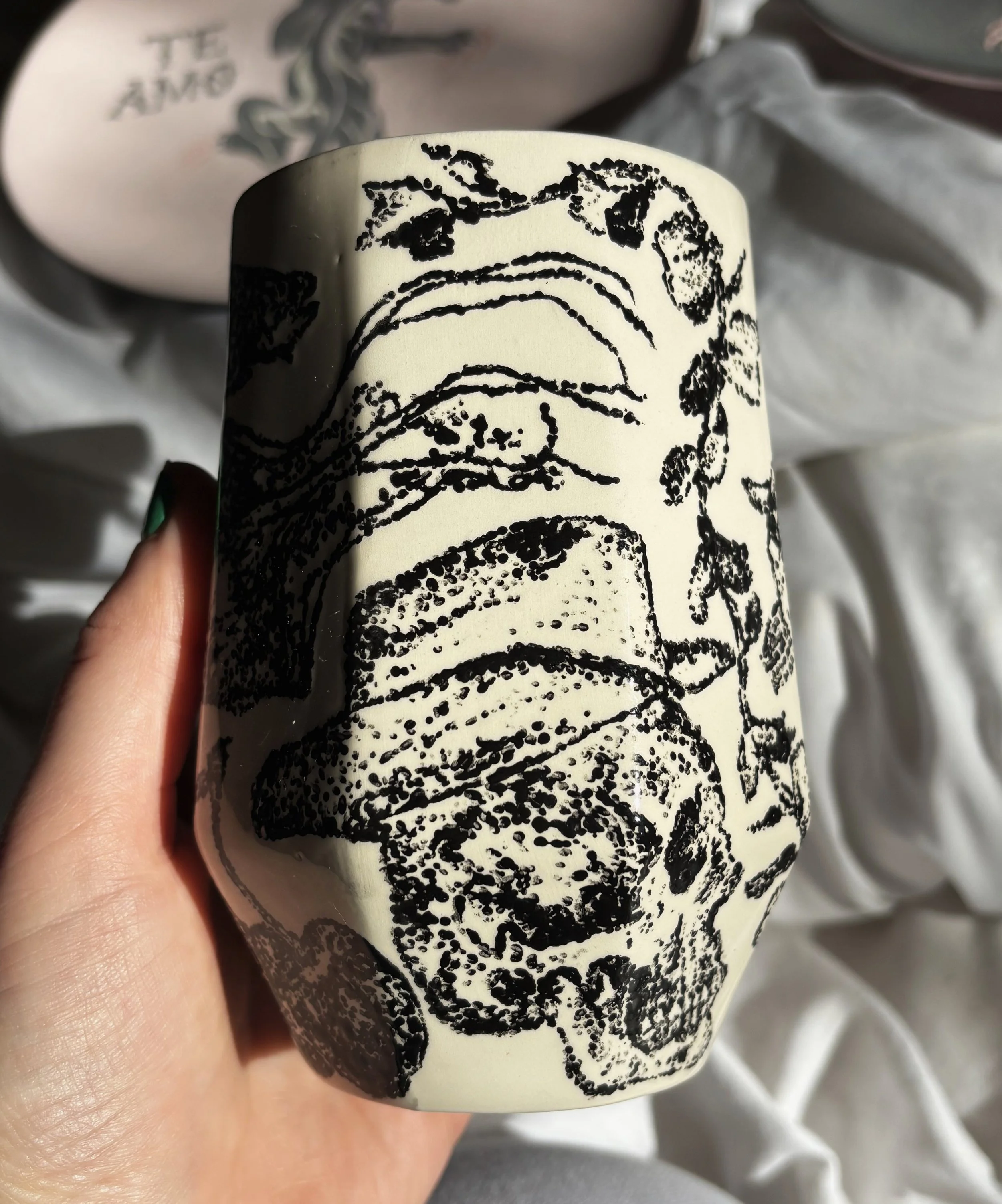 Pointillism Study, 6 of 8. Recreating past small art projects dot by dot. 