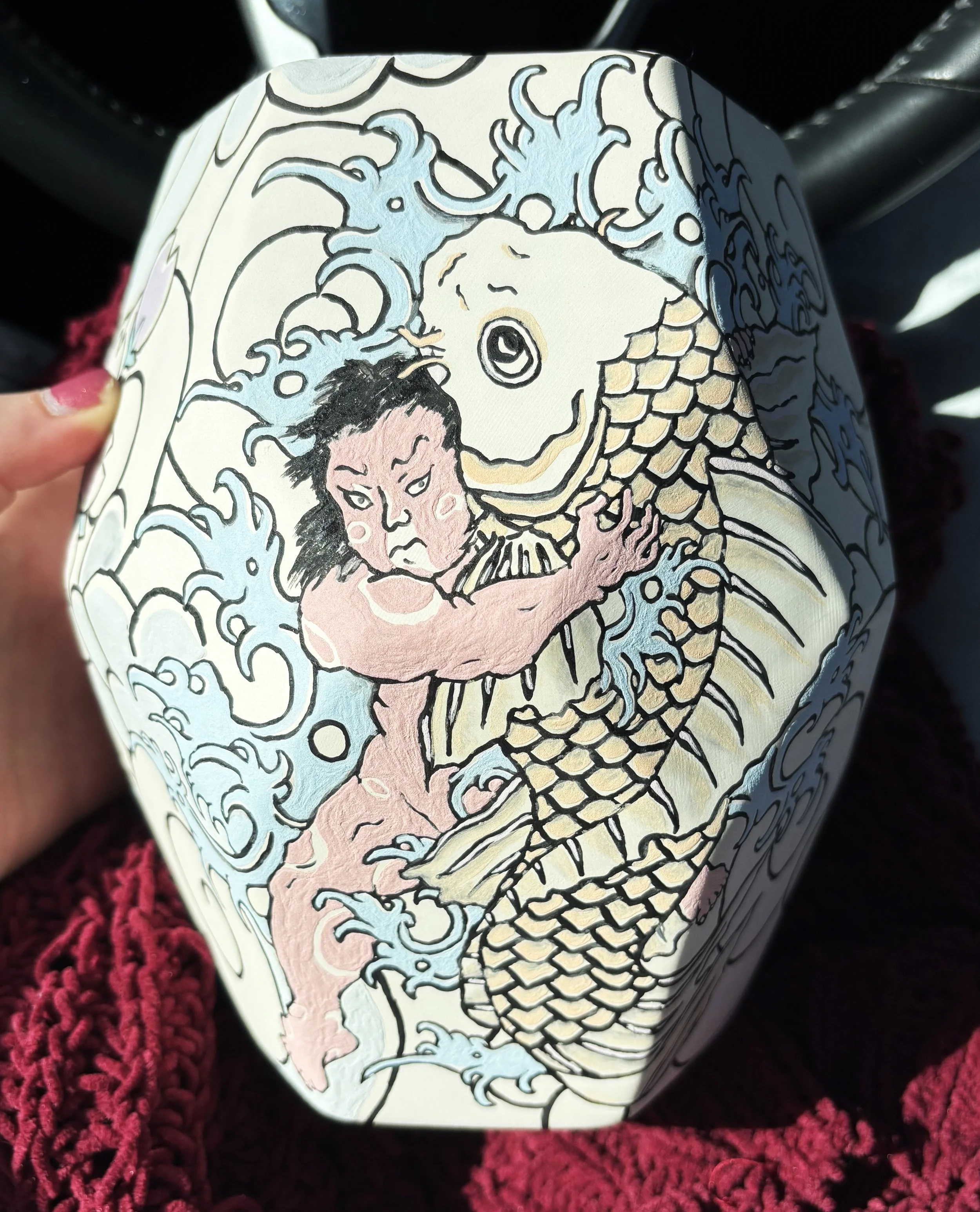 "Among the Clouds", 4 of 6. Almost completely painted!