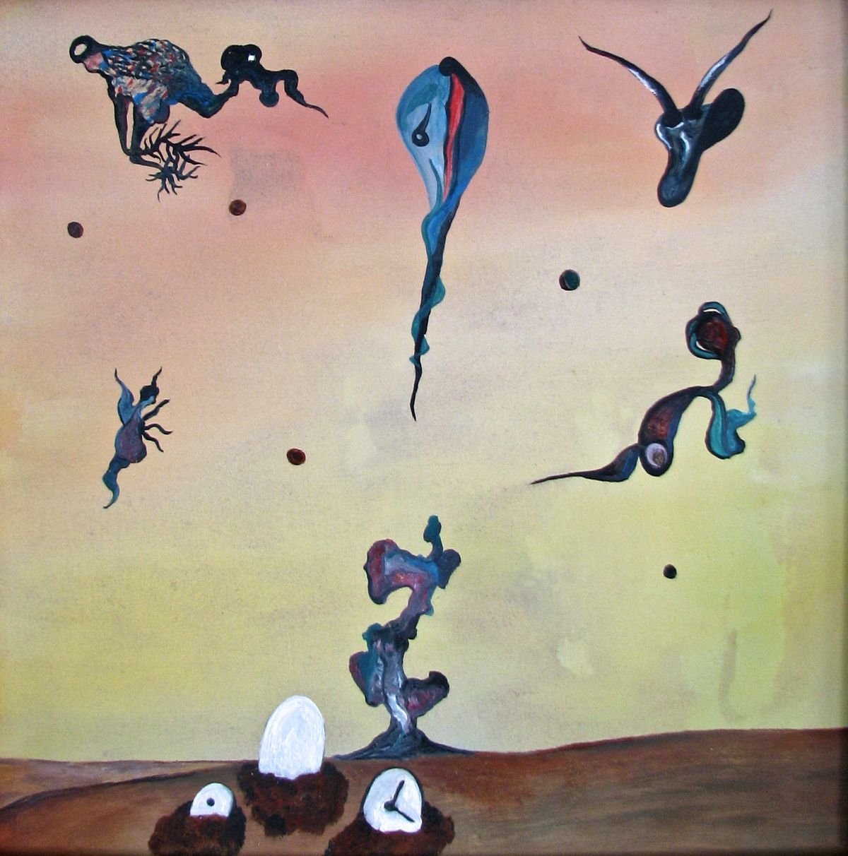 "Mythologies" 
Oil on Fiberboard, 9"X9"
Montreal 2013