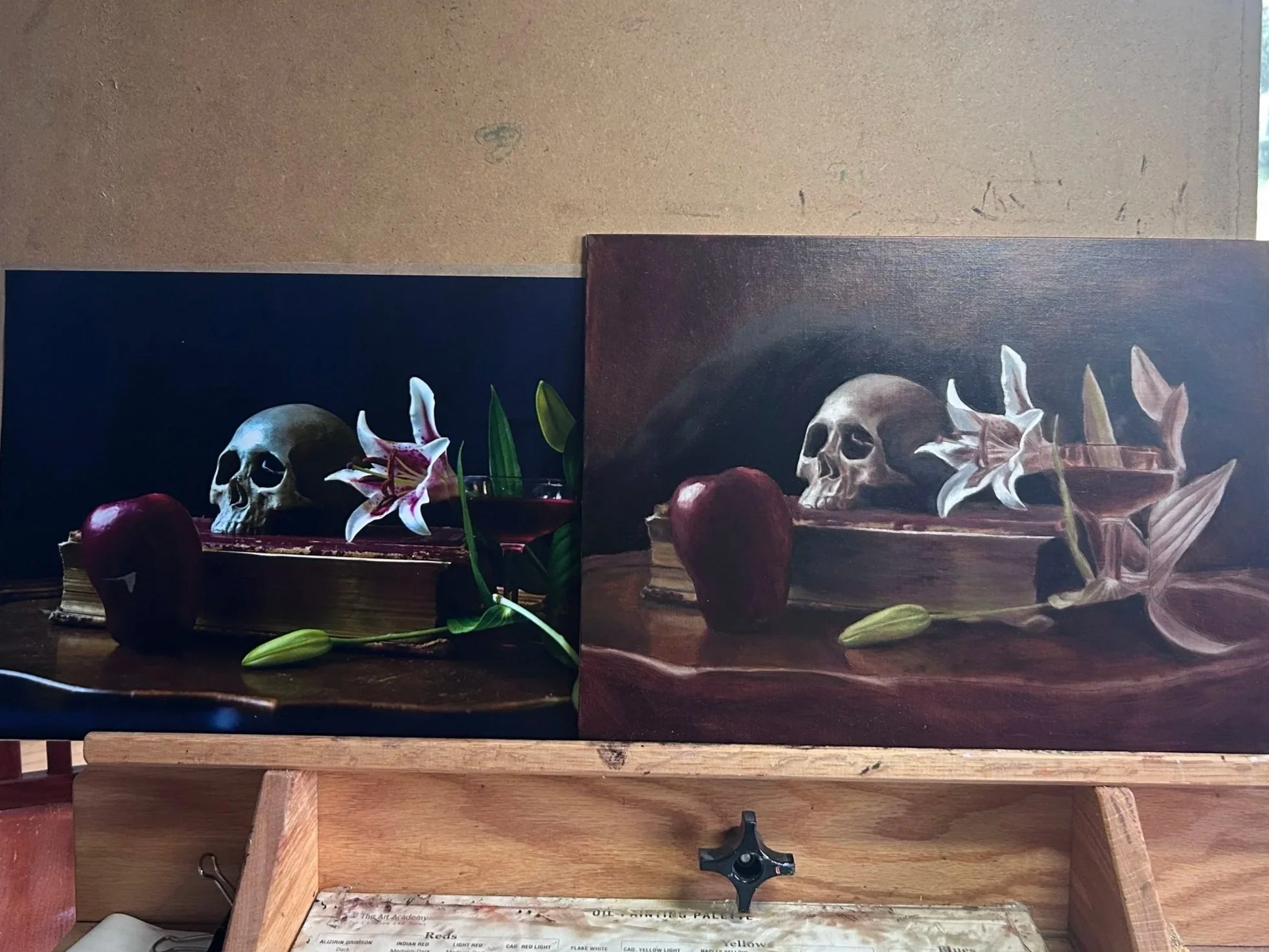 Original still life, third velatura
