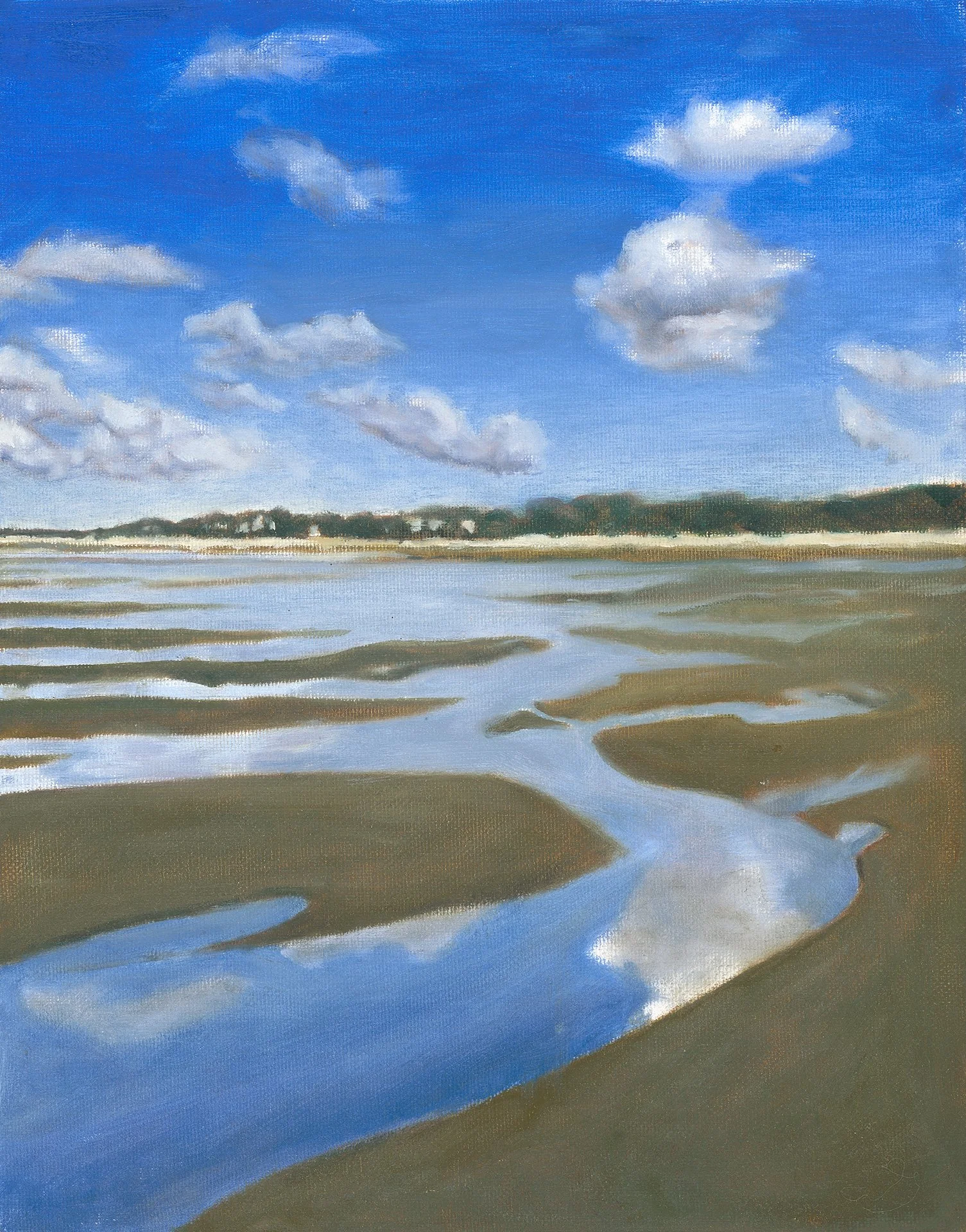 Crowes Pasture, Cape Cod — Oil Sketch (Print)
