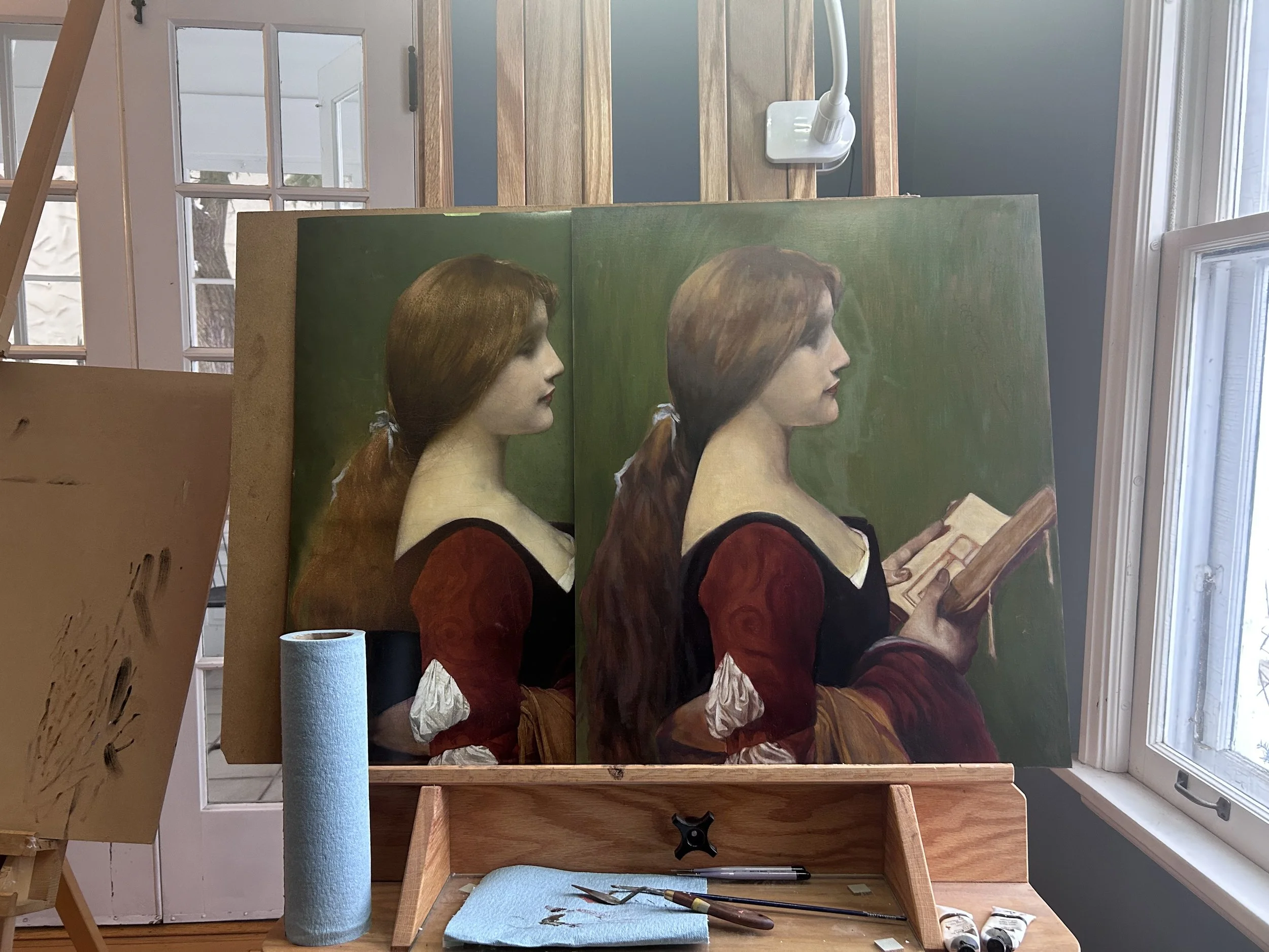 Jeanne La Rousse, velatura
