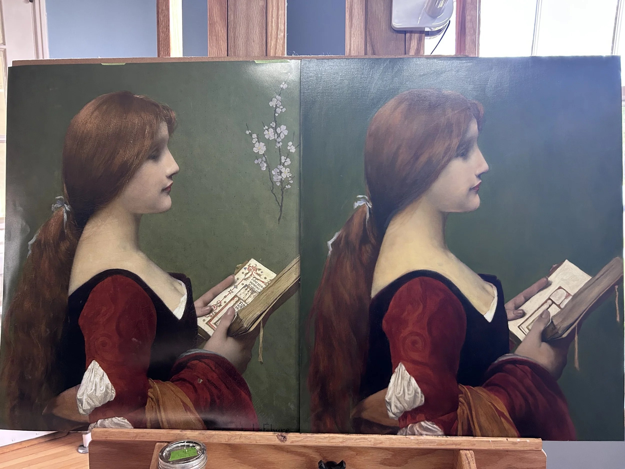Jeanne La Rousse, glazing 