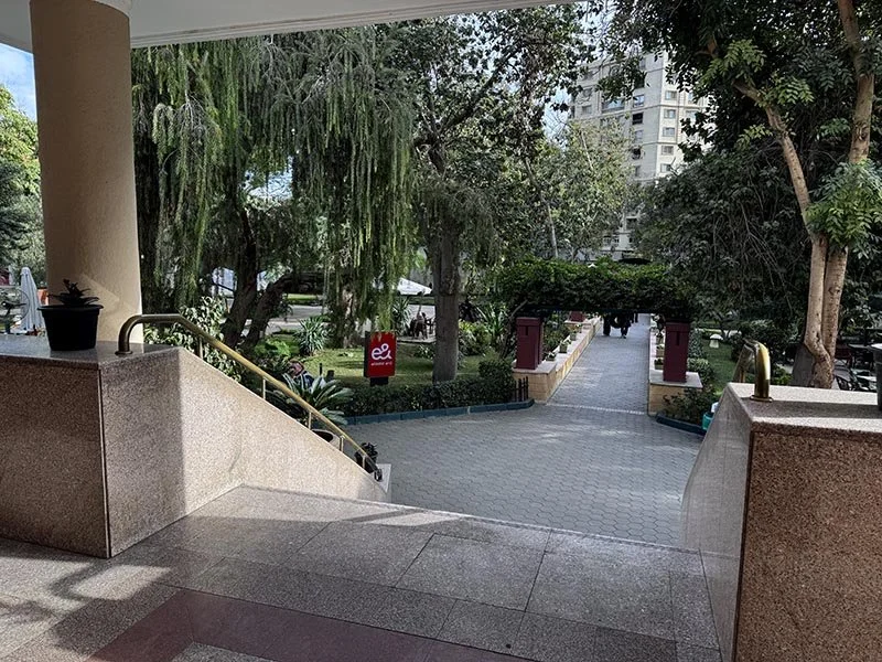 View from Clubhouse to Entrance Passage