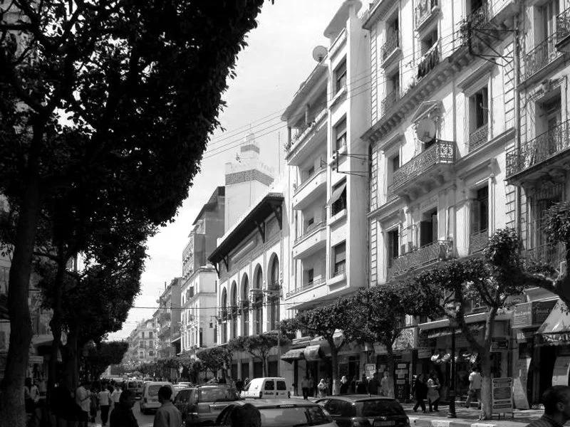 Rue Larbi Ben M'hidi in downtown Algiers. 2005 