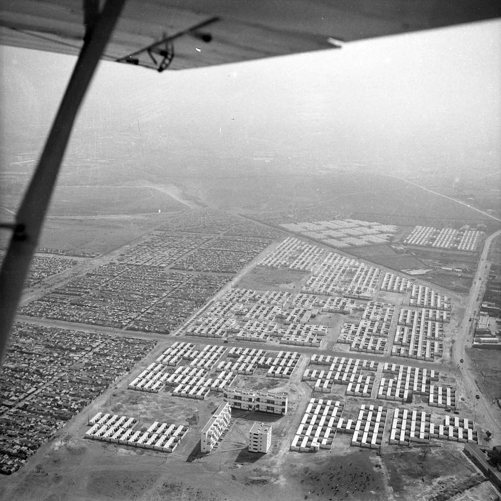 Aerial view of Hai Mohammadi.Casablanca 
(Carrieres Centrale)
