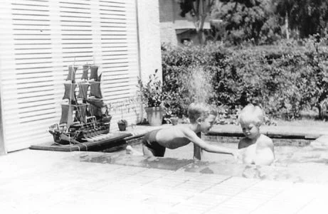 Playing in tiny pool at 20 Road 20