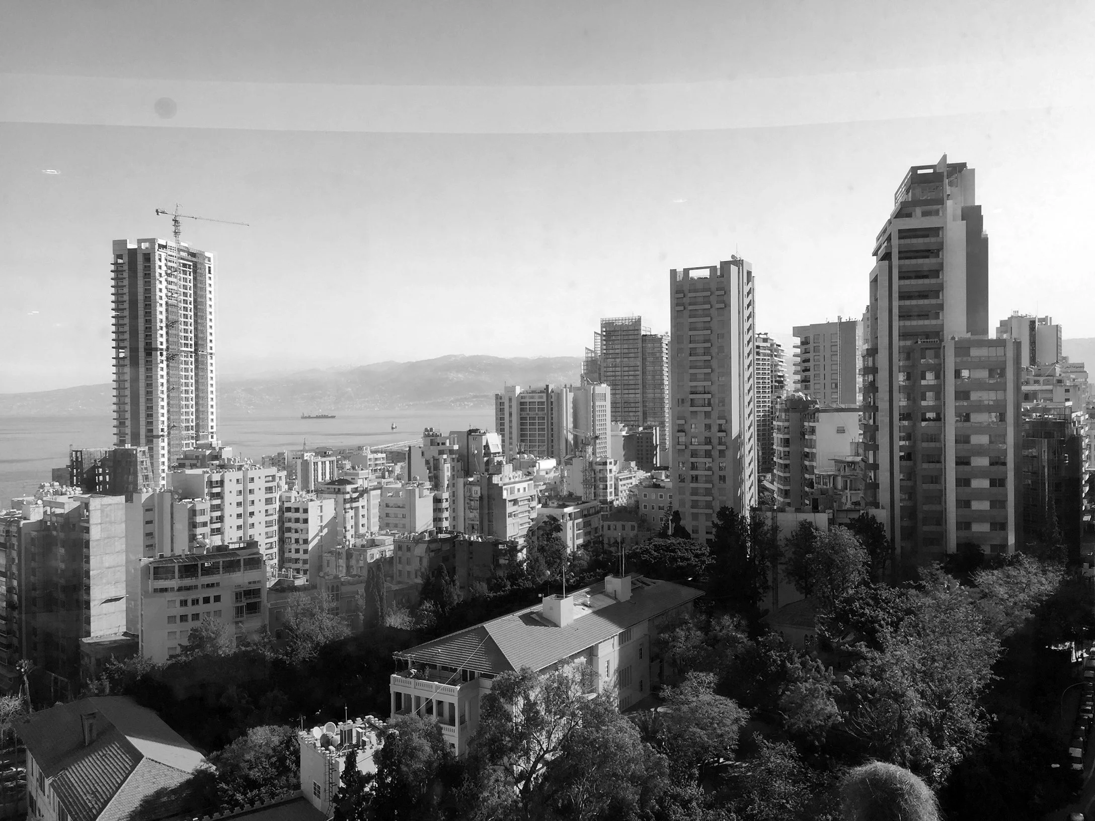 Skyline of West Beirut. 2017 