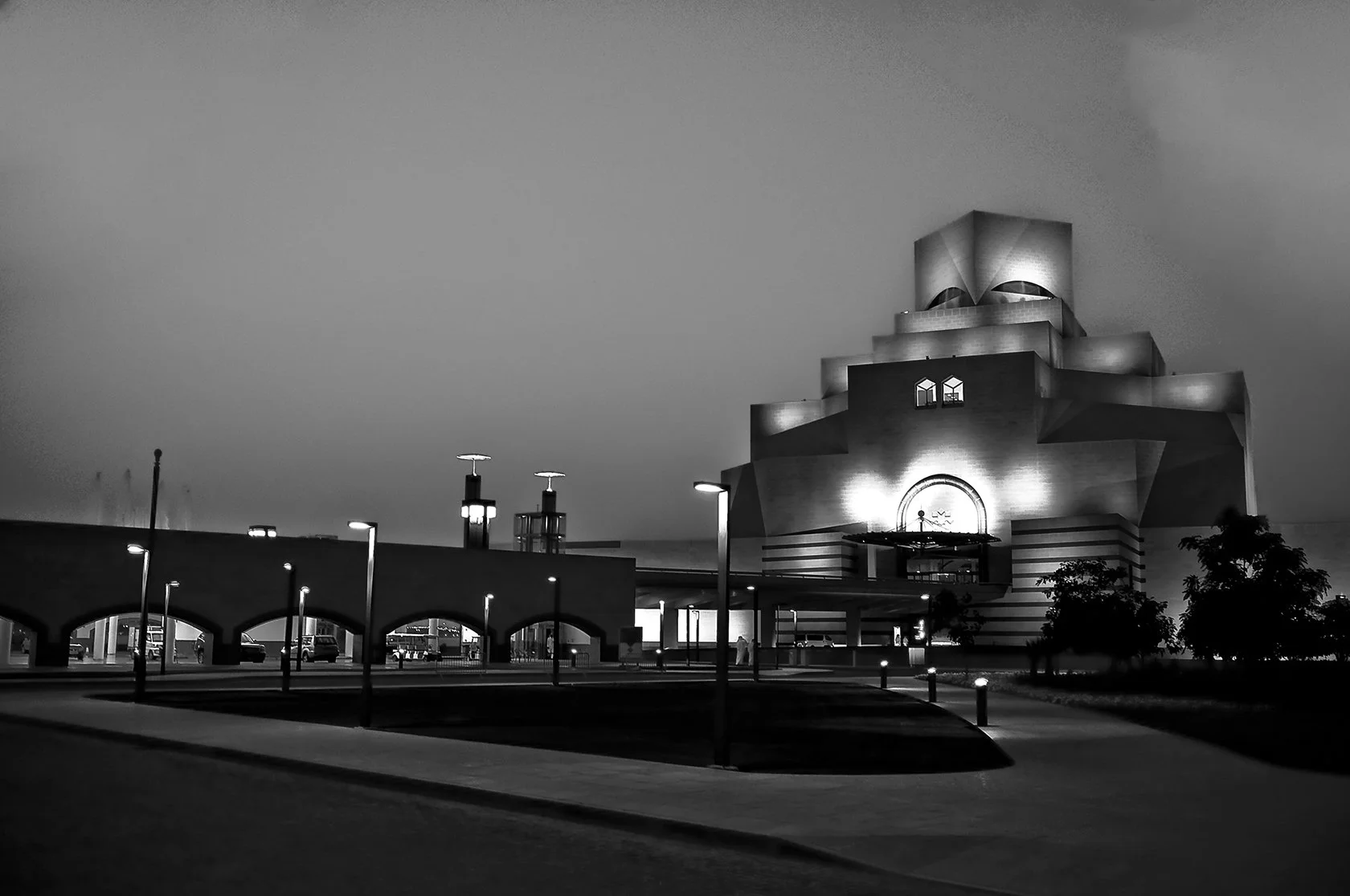 Museum of Islamic Art at night. 2013 