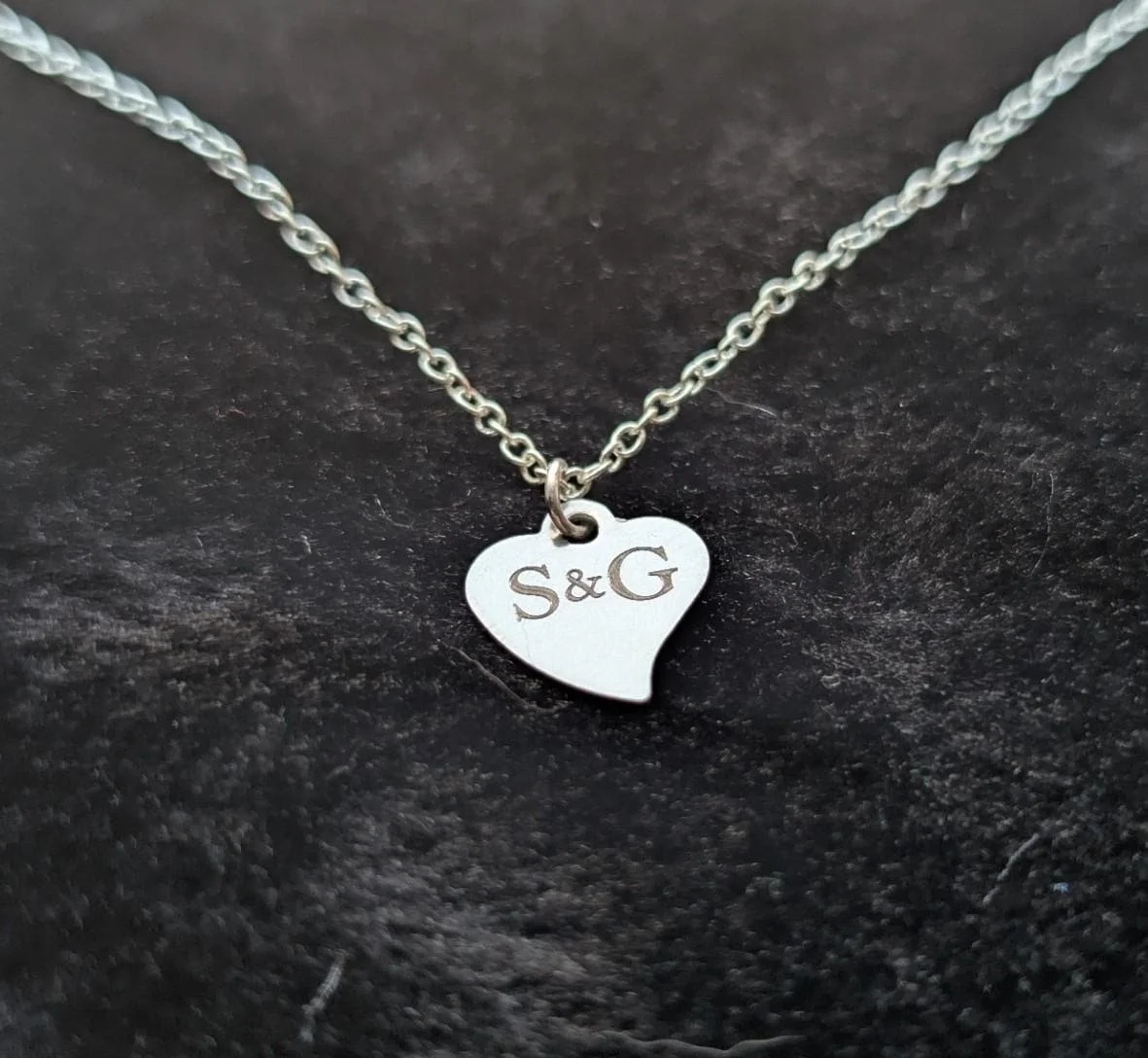Custom Heart Necklace or Bracelet charm
