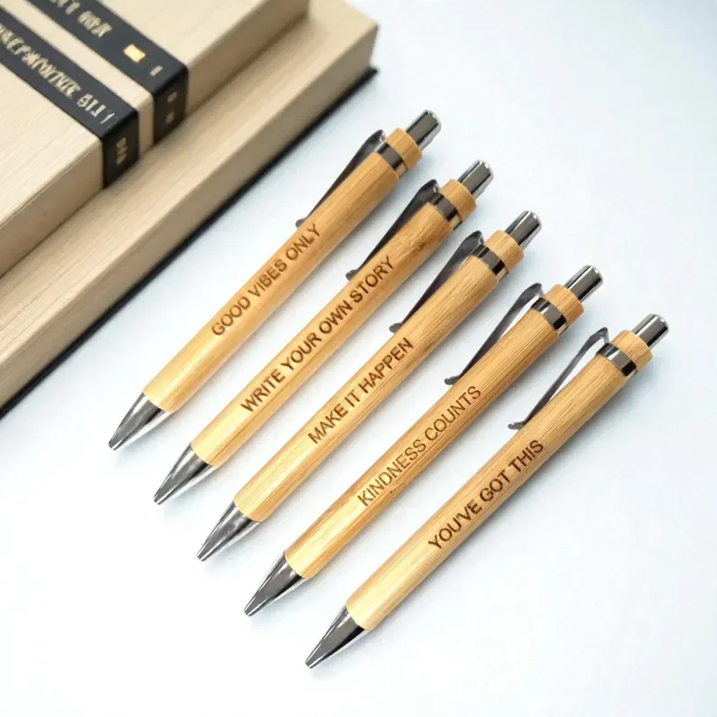 Personalised Motivational Bamboo Pen