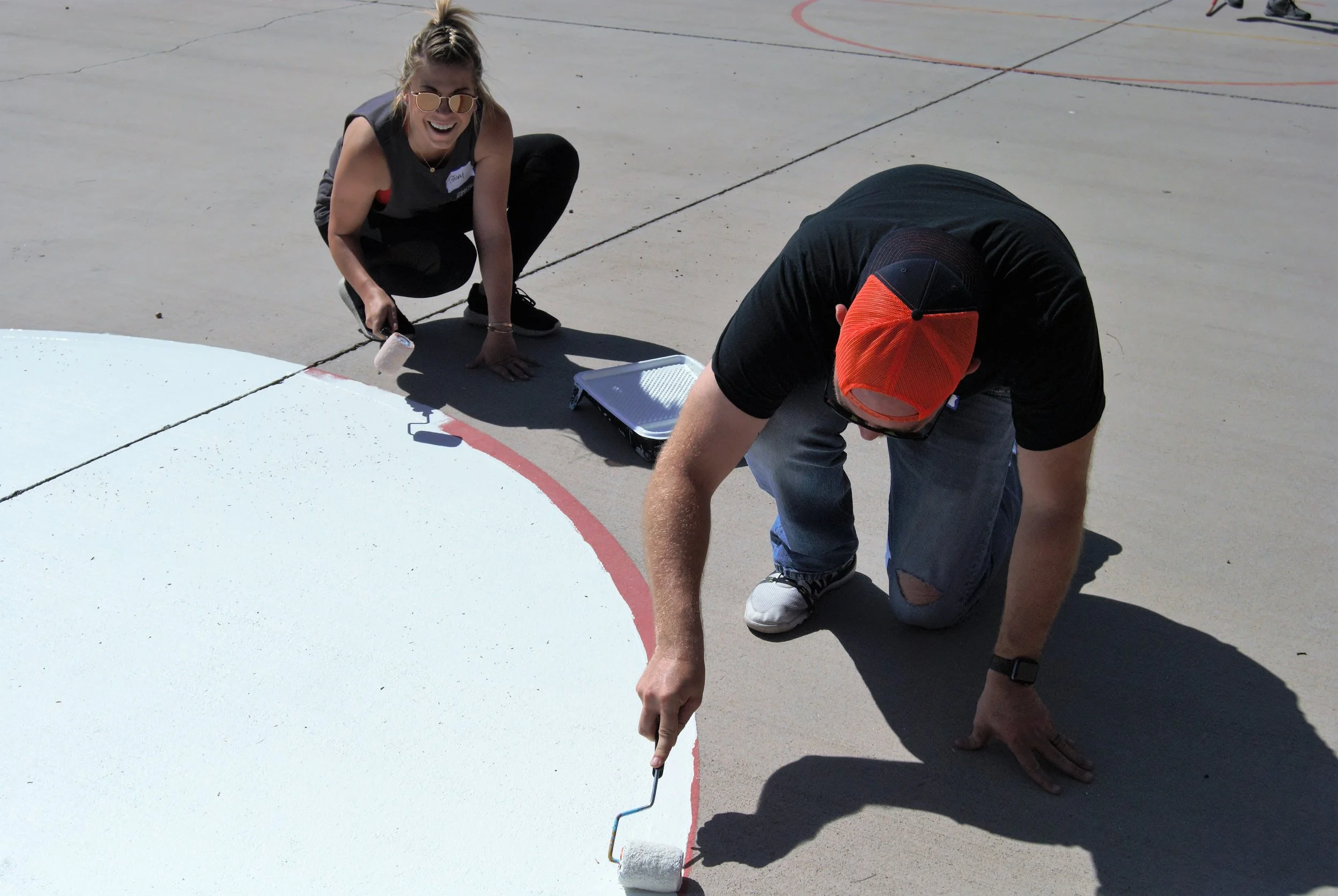 TEPCON Cares volunteers at an event helping serve the communities needs.