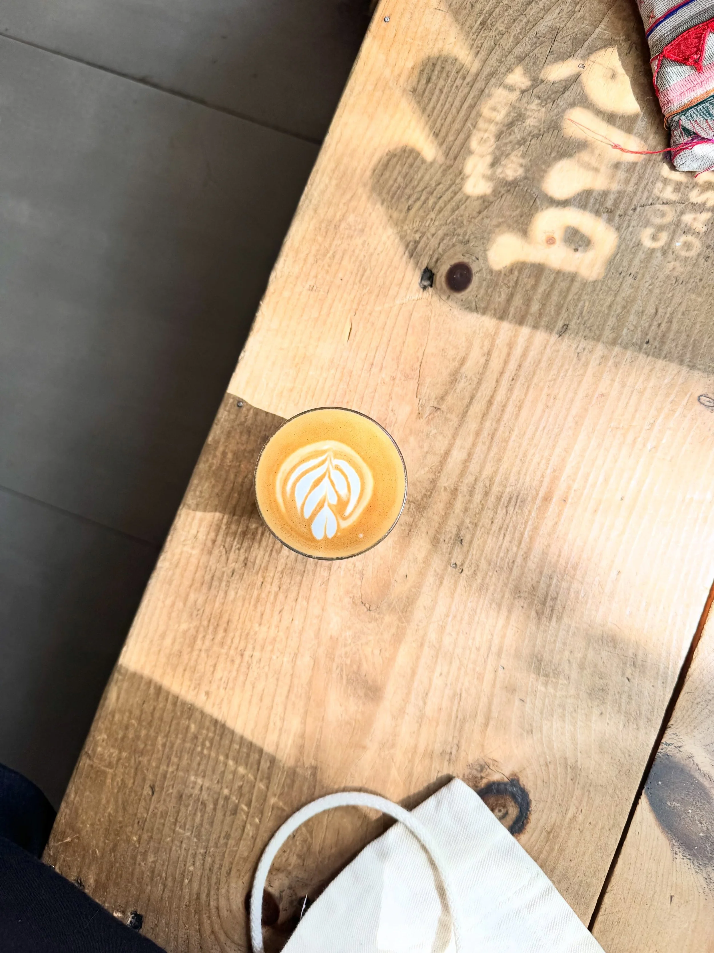 Just some sun, a quiet moment and a cortado