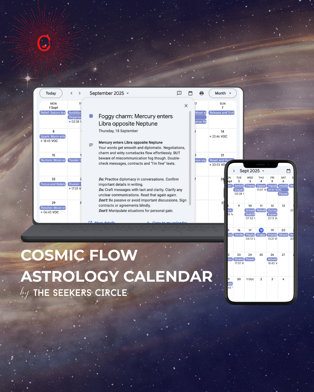 astrology digital calendar 2026
