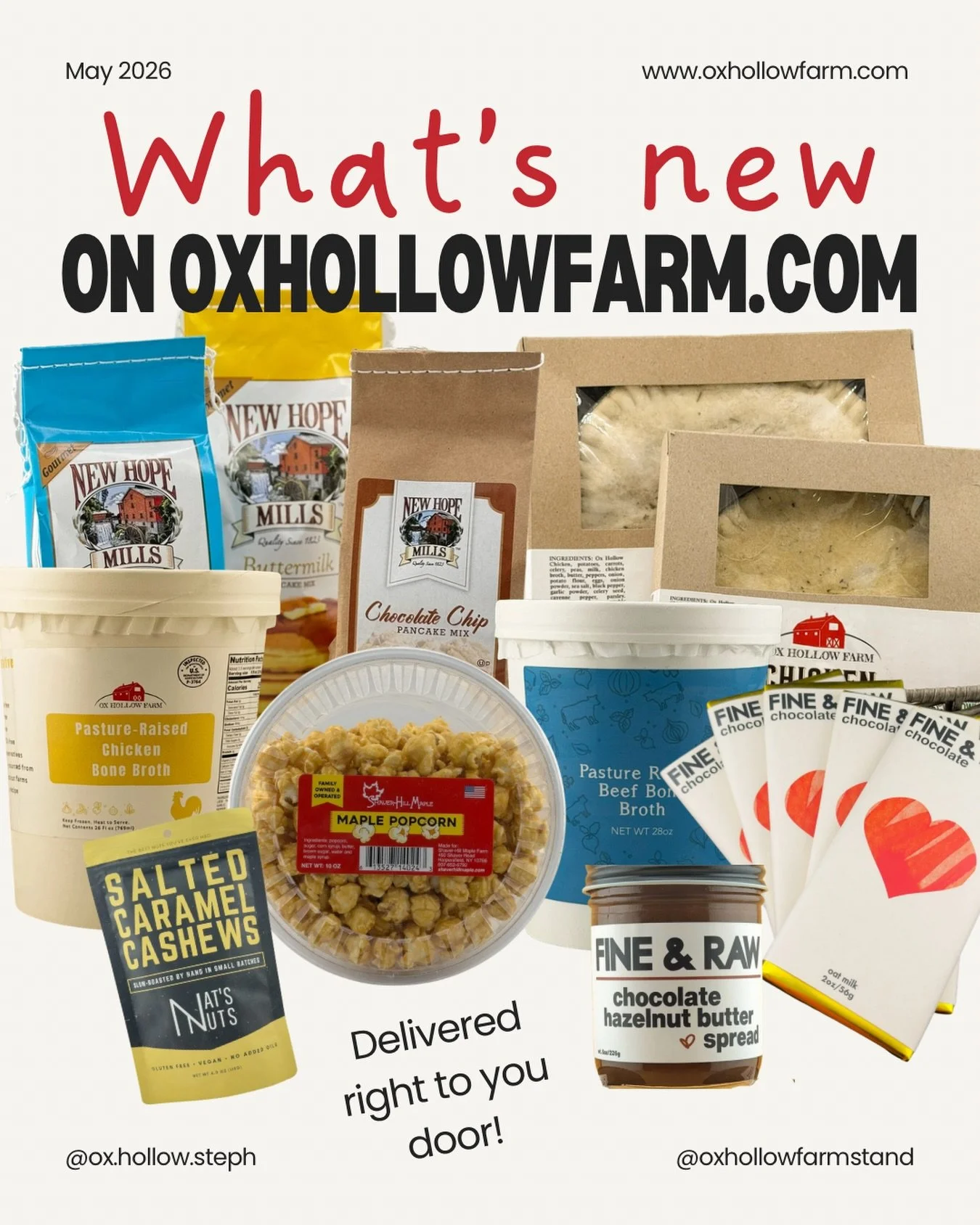 We&rsquo;ve added a ton more products to our online shop!&nbsp;

From various cuts of meat to artisan chocolate, it&rsquo;s the site to shop for yummy snacks and kitchen staples.&nbsp;

This is a fantastic opportunity for those who don&rsquo;t live n