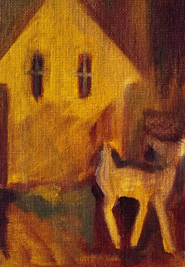 4 x 6 inches, Oil on Canvas