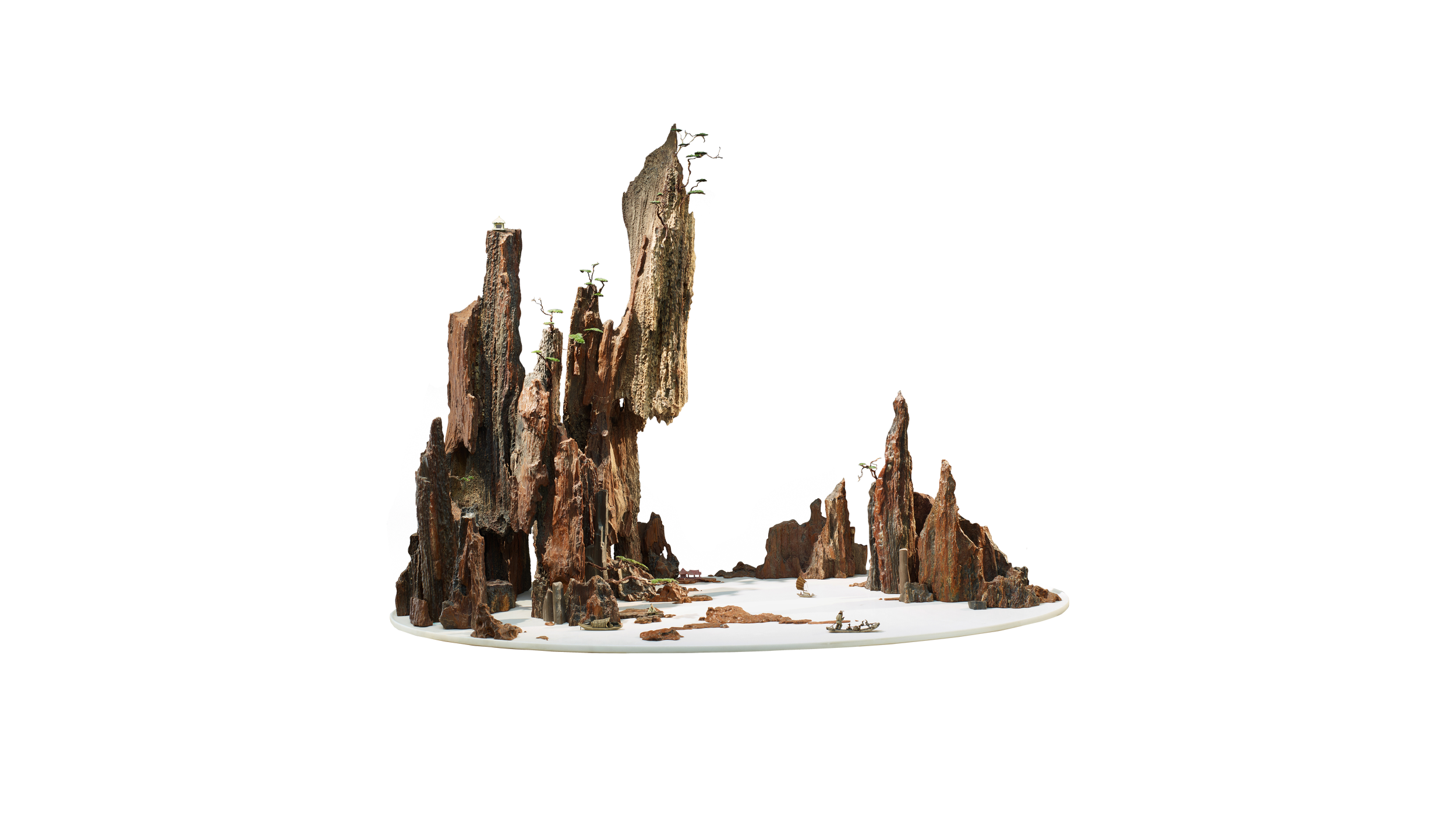 Moored at Night 听夜,‍ ‍Petrified Wood