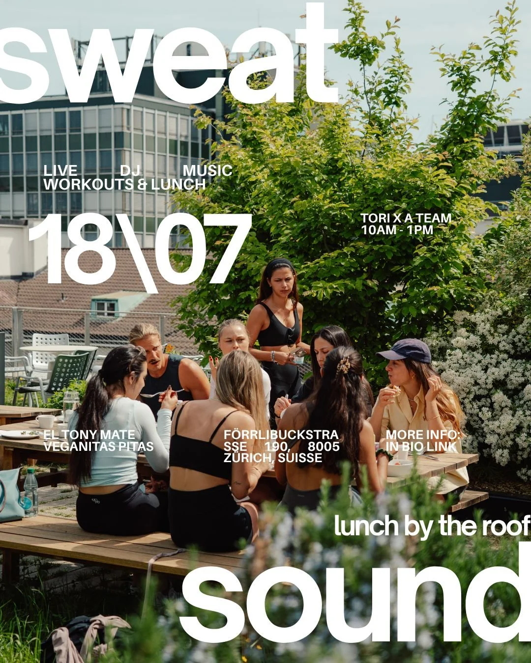 SWEAT, SOUND &amp; LUNCH (ROOFTOP EDITION)