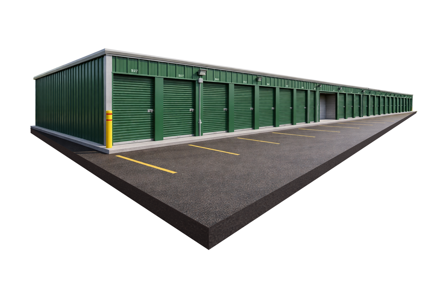 Outside Drive-Up Storage Units