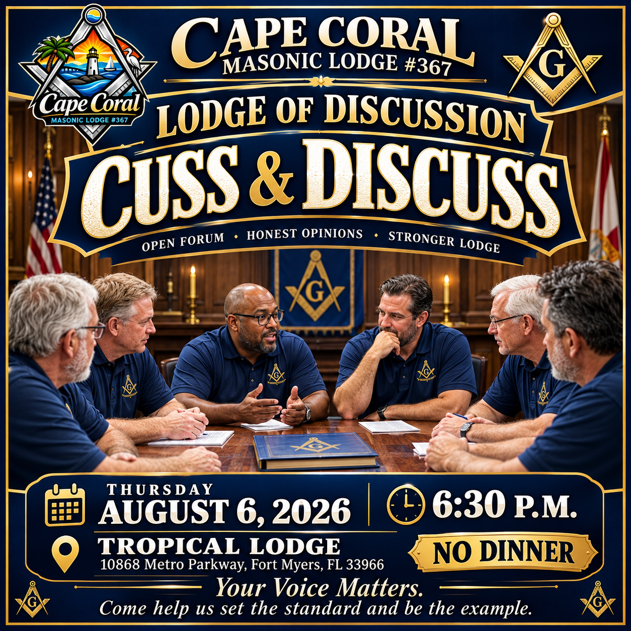 Lodge of Discussion- Cuss and Discuss