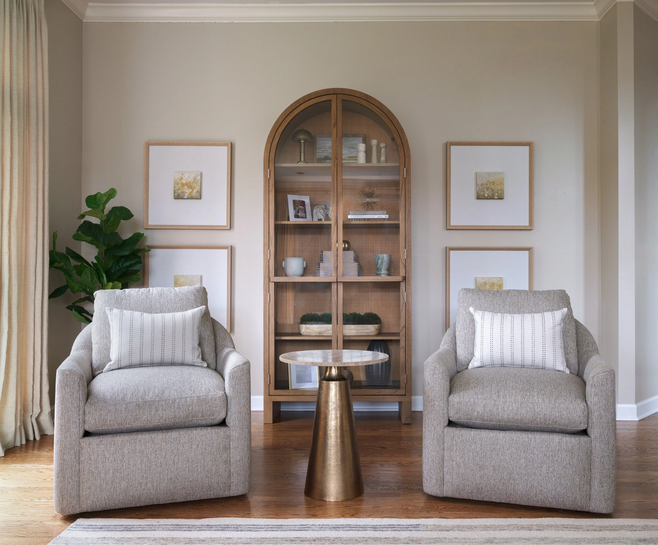 Balanced & Beautiful Living Room, Des Peres MO