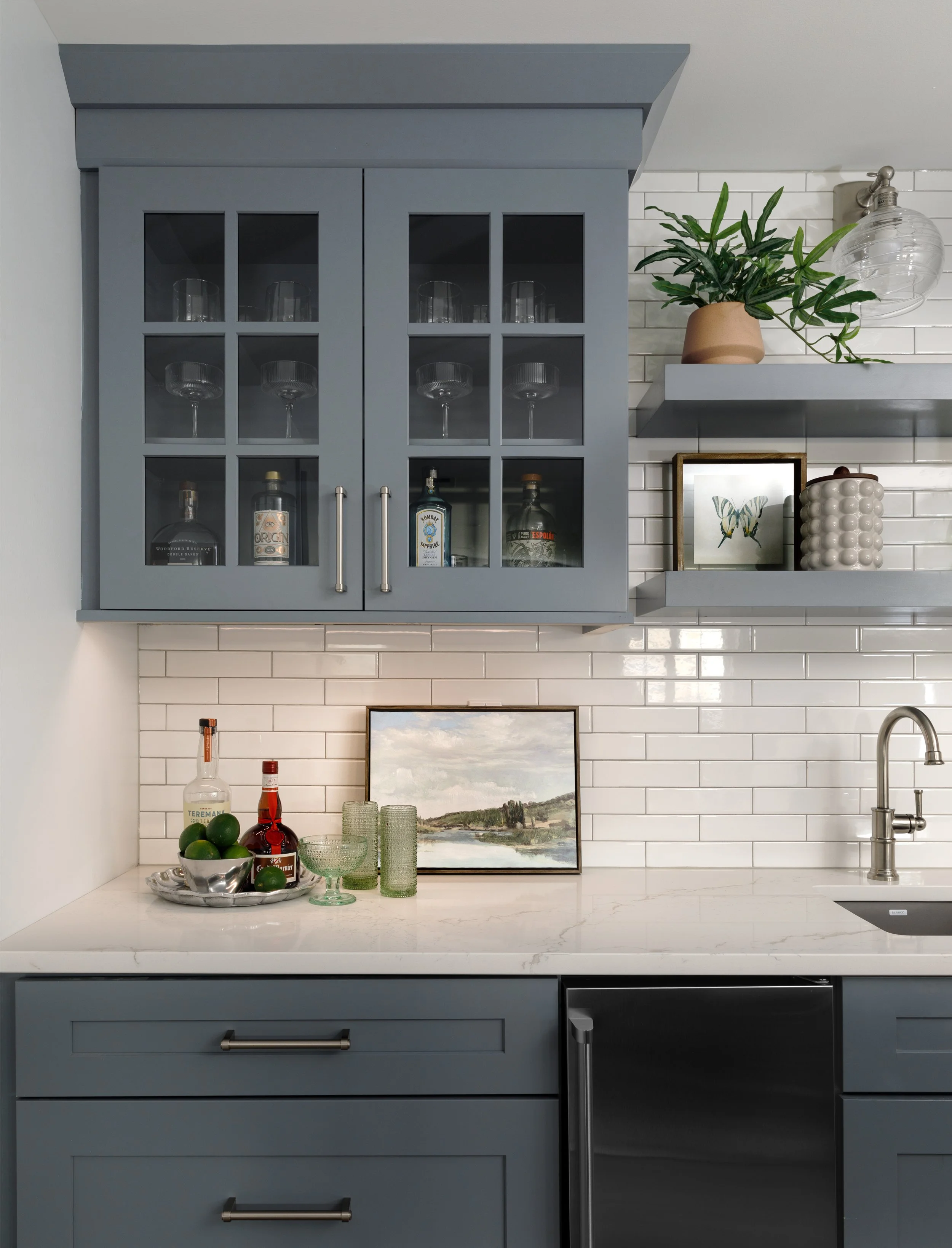 Light & Airy Basement Bar