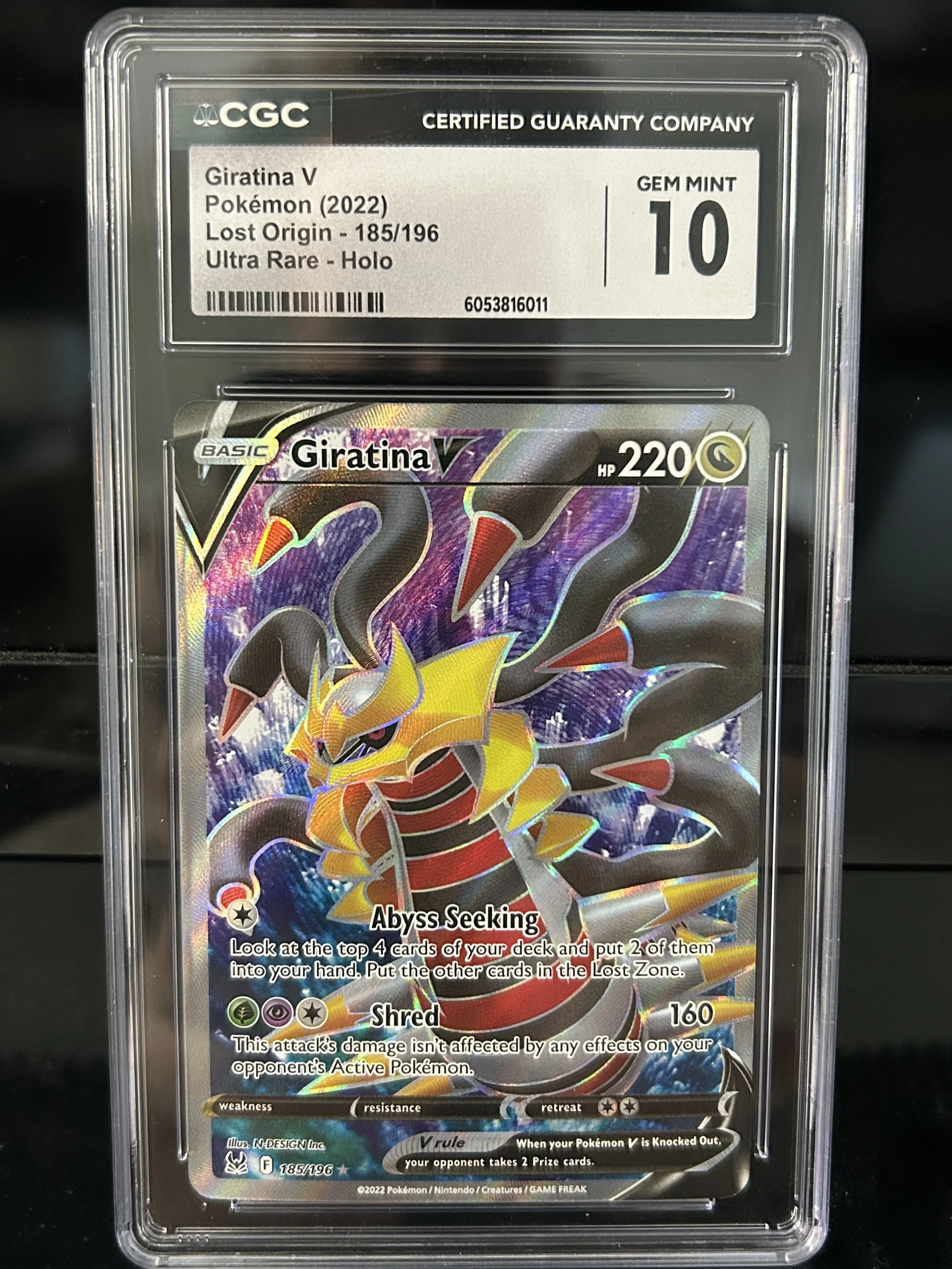 Giratina V 185/196 - CGC Gem Mint 10