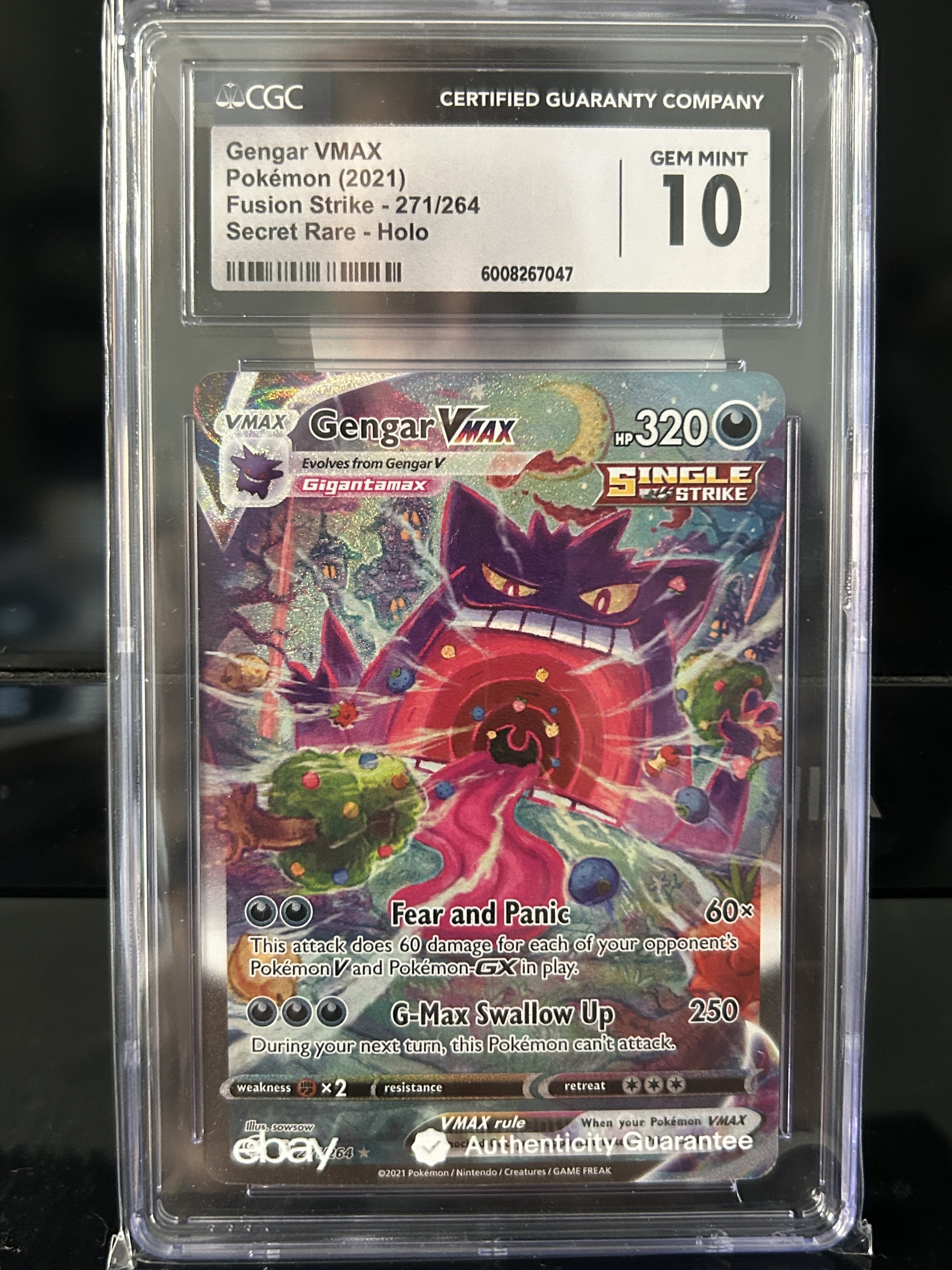 Gengar VMAX 271/264 - CGC Gem Mint 10