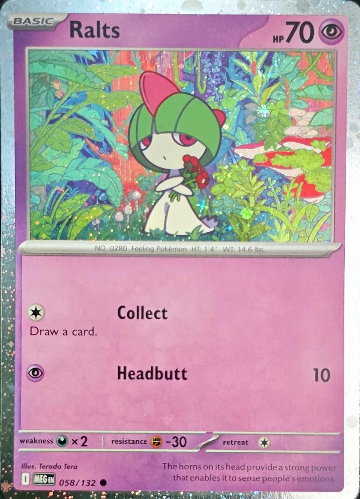 Ralts 058/132 (Cosmos Holo)